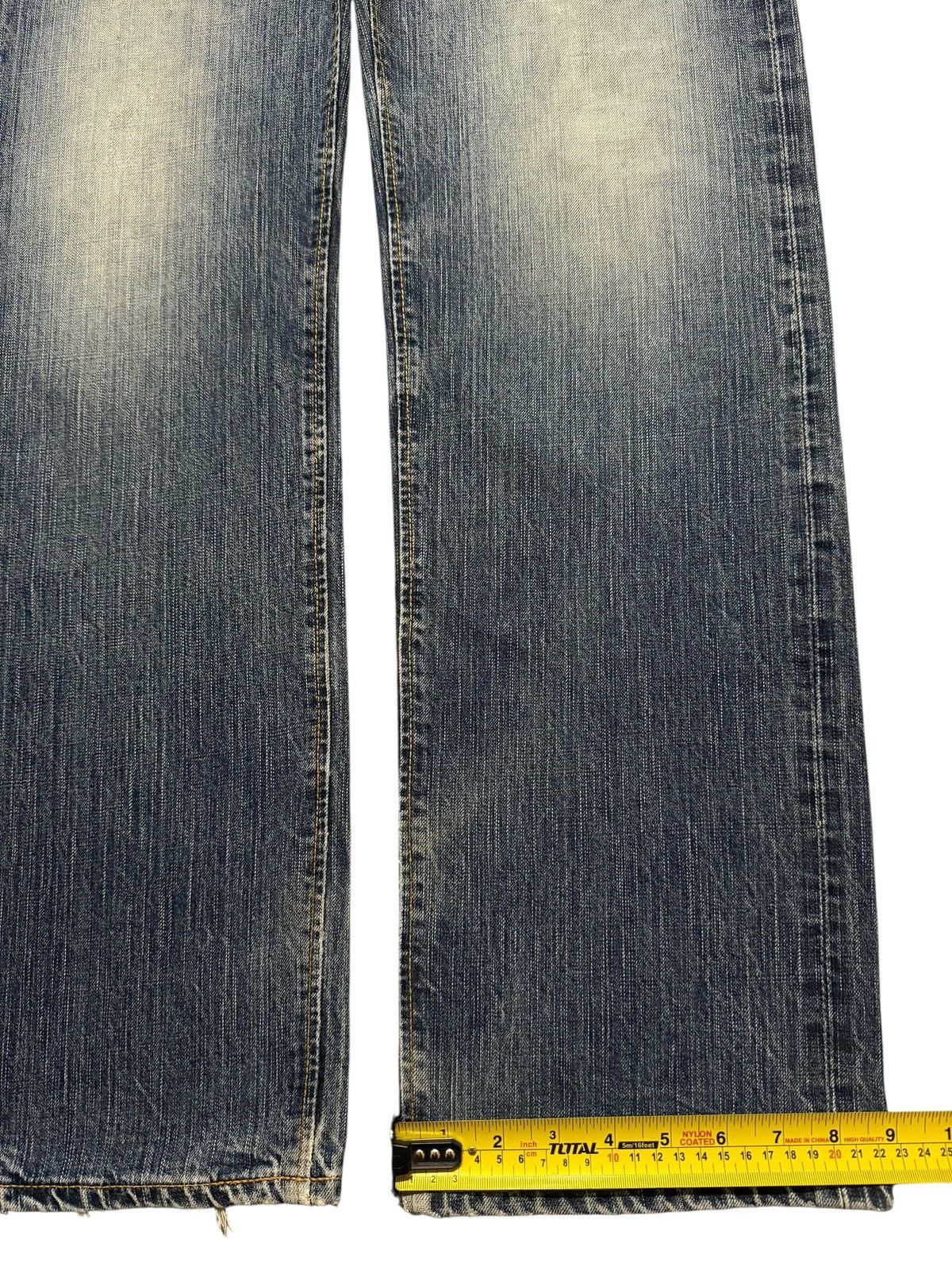 Edwin Vintage 90s Edwin 505zx Selvedge Blue Faded Wash Wide Leg Size US 33 - 16 Thumbnail