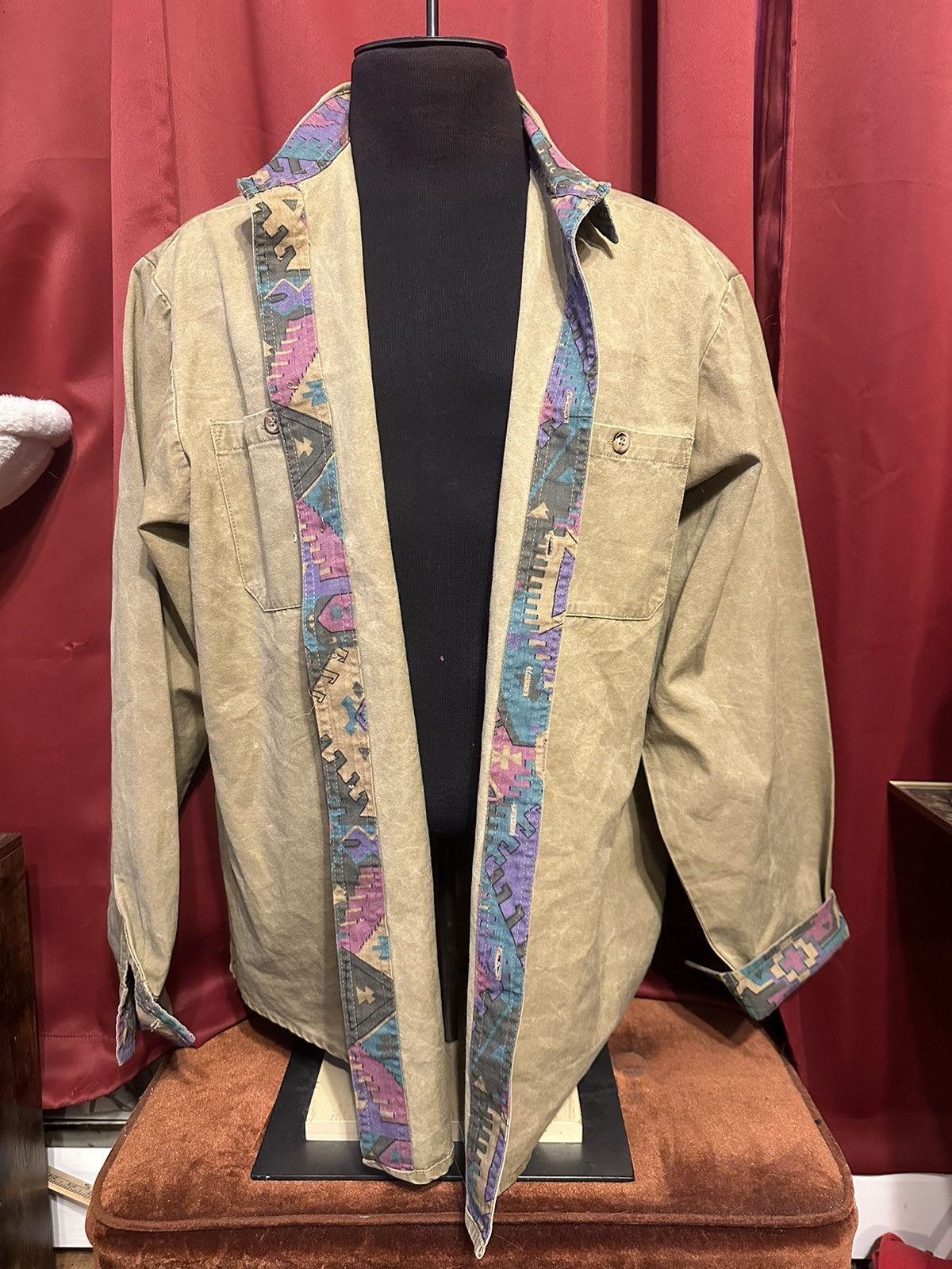 Grailed × Vintage Vintage Koolah Pigment Dyed Shirt 90’s Aztec Print Navajo Size US XL / EU 56 / 4 - 1 Thumbnail