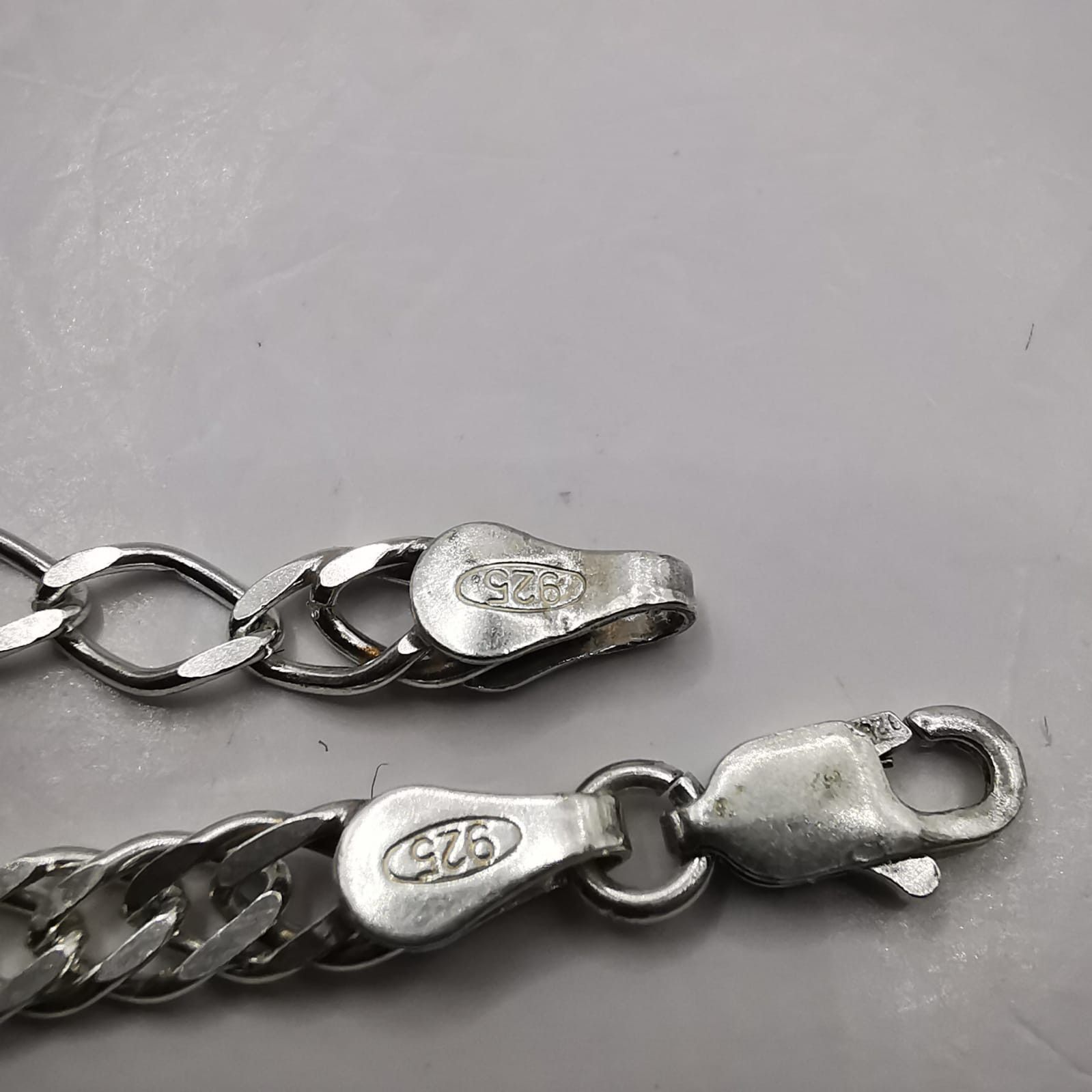 Sterling Silver Vintage Chain Necklece,925 Sterling Silver,Signed , 10,99g Size ONE SIZE - 6 Thumbnail