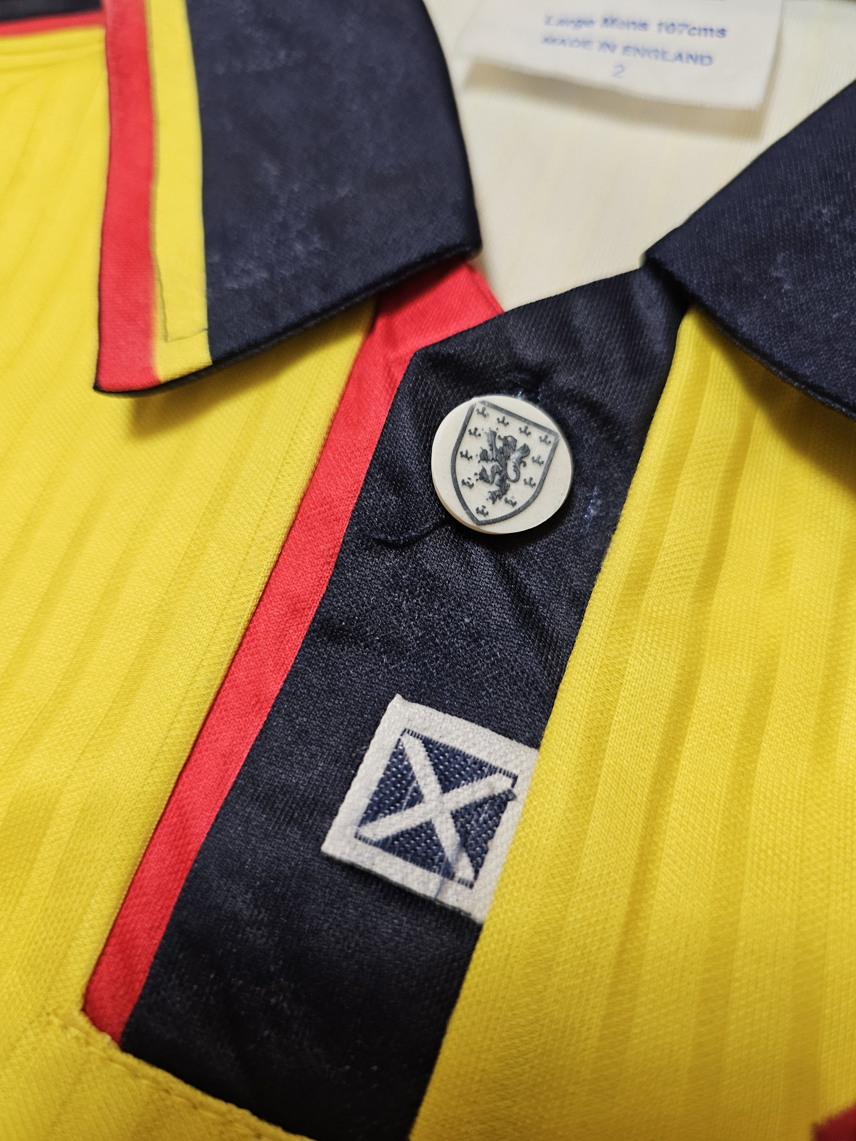 Umbro × Vintage SCOTLAND 1996 1998 AWAY FOOTBALL SHIRT SOCCER JERSEY Size US L / EU 52-54 / 3 - 6 Thumbnail