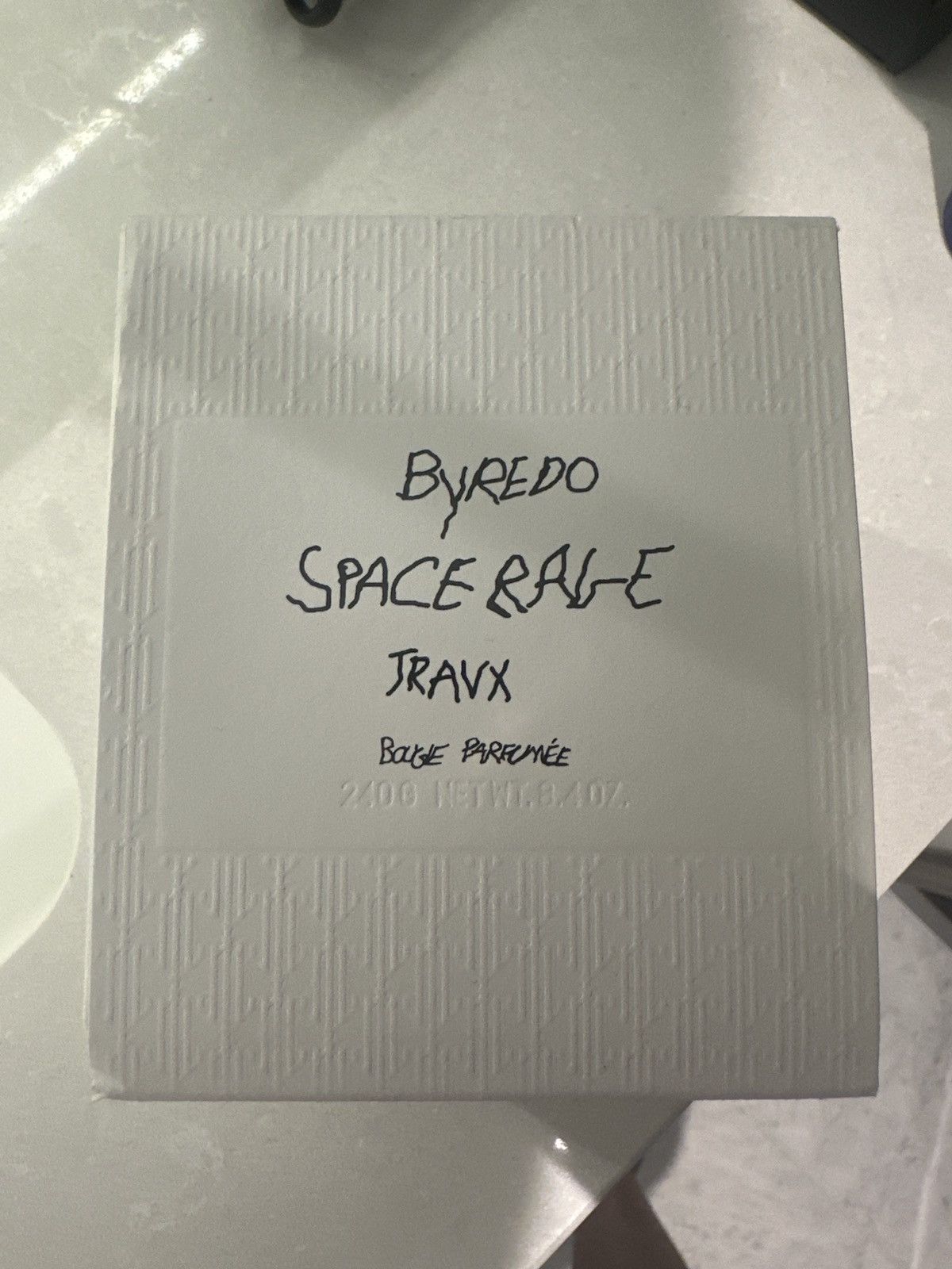 image of Byredo Travis Scott Limited Candle in White, Men's