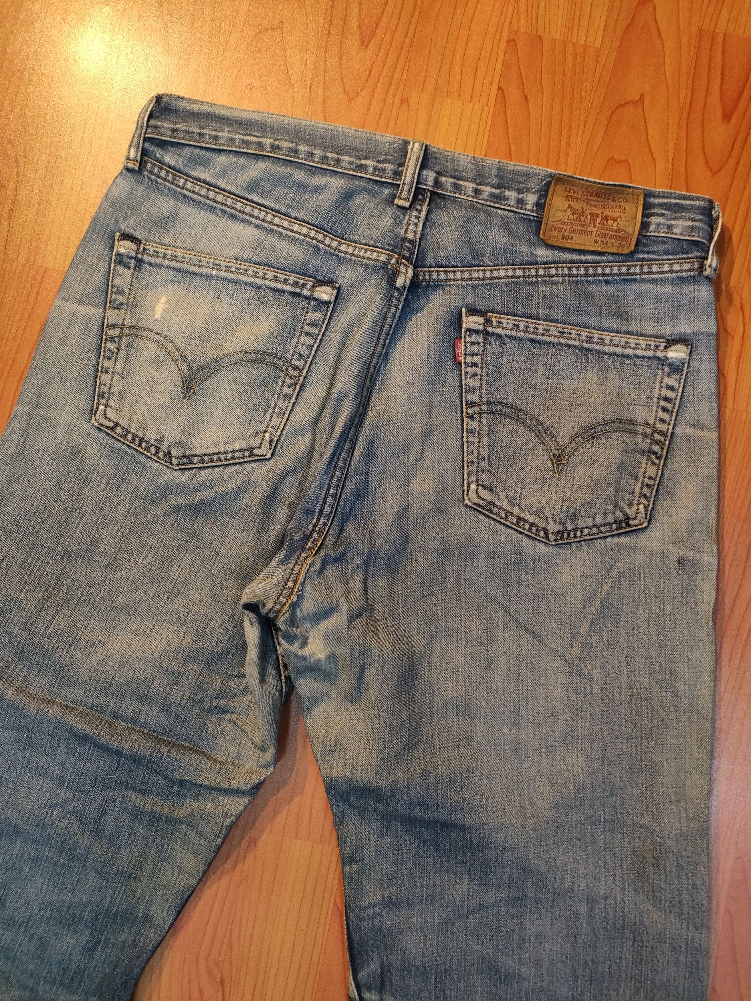 Levi's Vintage Clothing Vintage Reworked Levi's 504 Selvedge Jeans Size US 35 - 4 Thumbnail