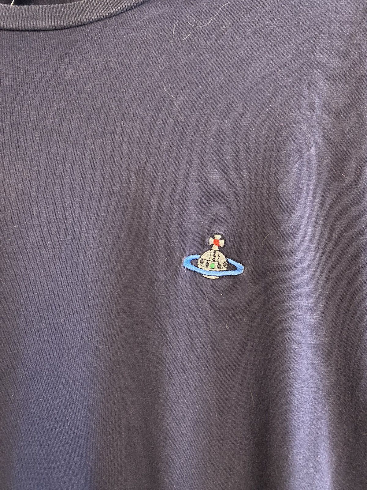 Vintage × Vivienne Westwood Vivienne Westwood T Shirt Faded Blue T Shirt Mini Logo Y2k Size US XXL / EU 58 / 5 - 3 Thumbnail