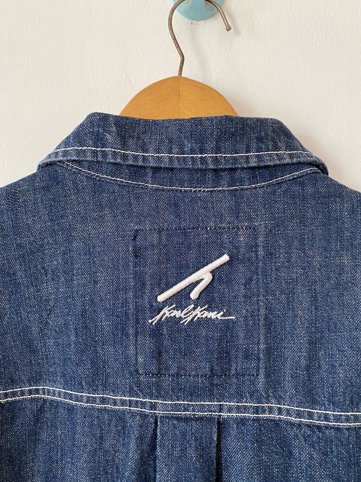 Karl Kani × Vintage Karl Kani Vintage Denim Jacket Rare Hype 90s Rap 2pac Size US XL / EU 56 / 4 - 7 Thumbnail