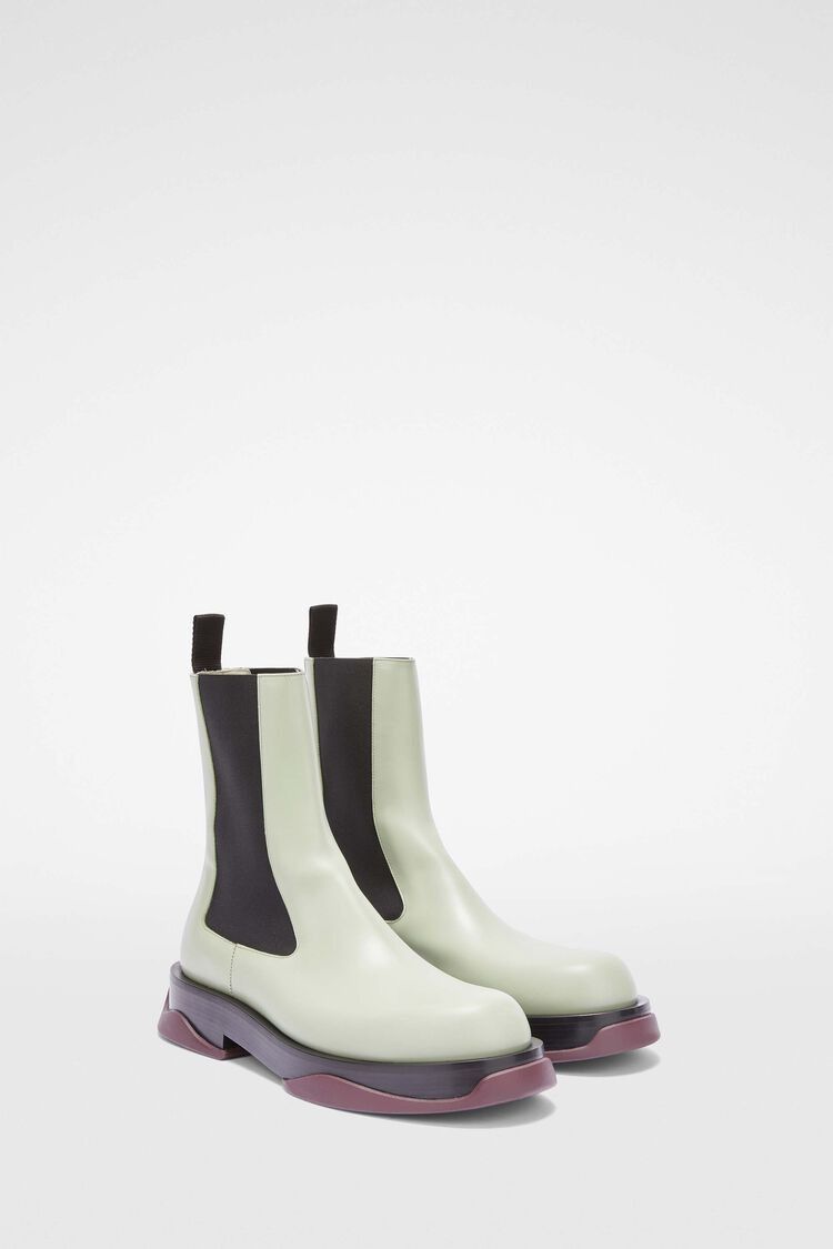 Jil Sander o1w1db10825 Chelsea Boots in Black/White Size US 11 / EU 44 - 3 Thumbnail