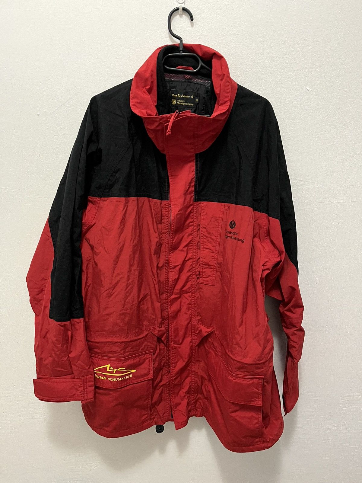Michael Schumacher vintage cost XL black and red