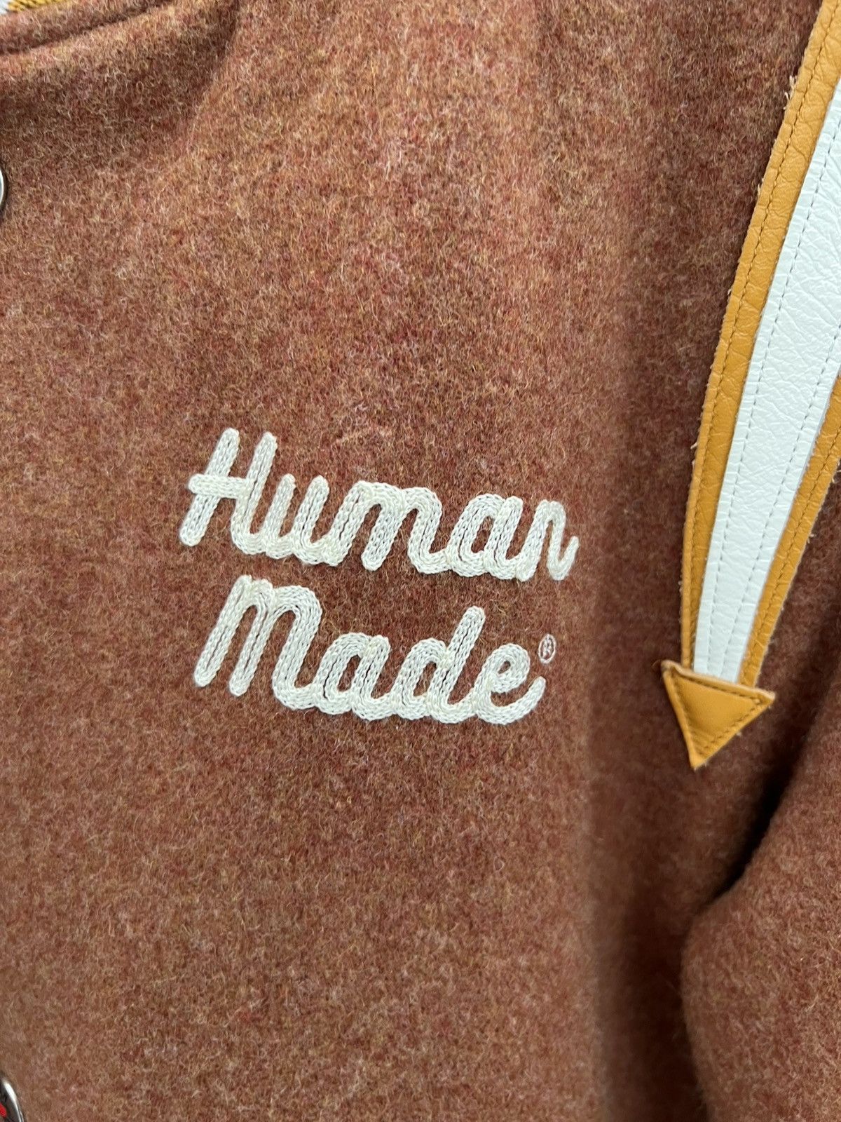 Human Made 🦆Human Made Wool Varsity Jacket Reversible🧸 Size US L / EU 52-54 / 3 - 16 Thumbnail