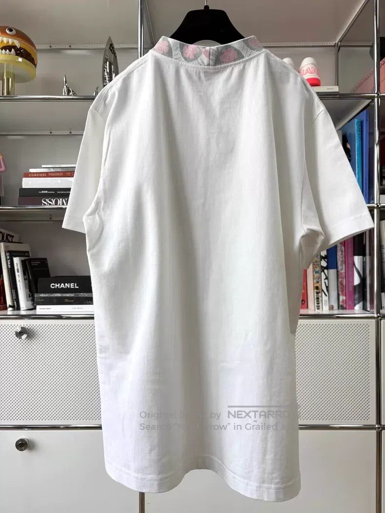 Dior Dior White logo embroidered floral print round-neck T-shir Size US M / EU 48-50 / 2 - 3 Thumbnail