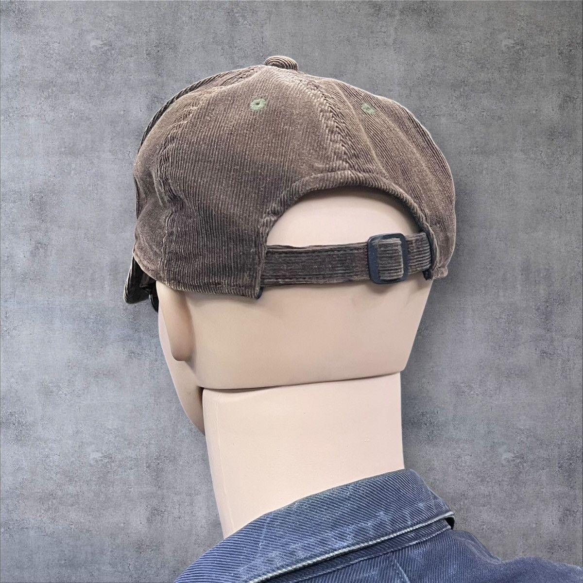 Mizuno 🔥Vtg Mizuno Brown Corduroy Cap Big Spellout Logo Strapback Size ONE SIZE - 4 Thumbnail
