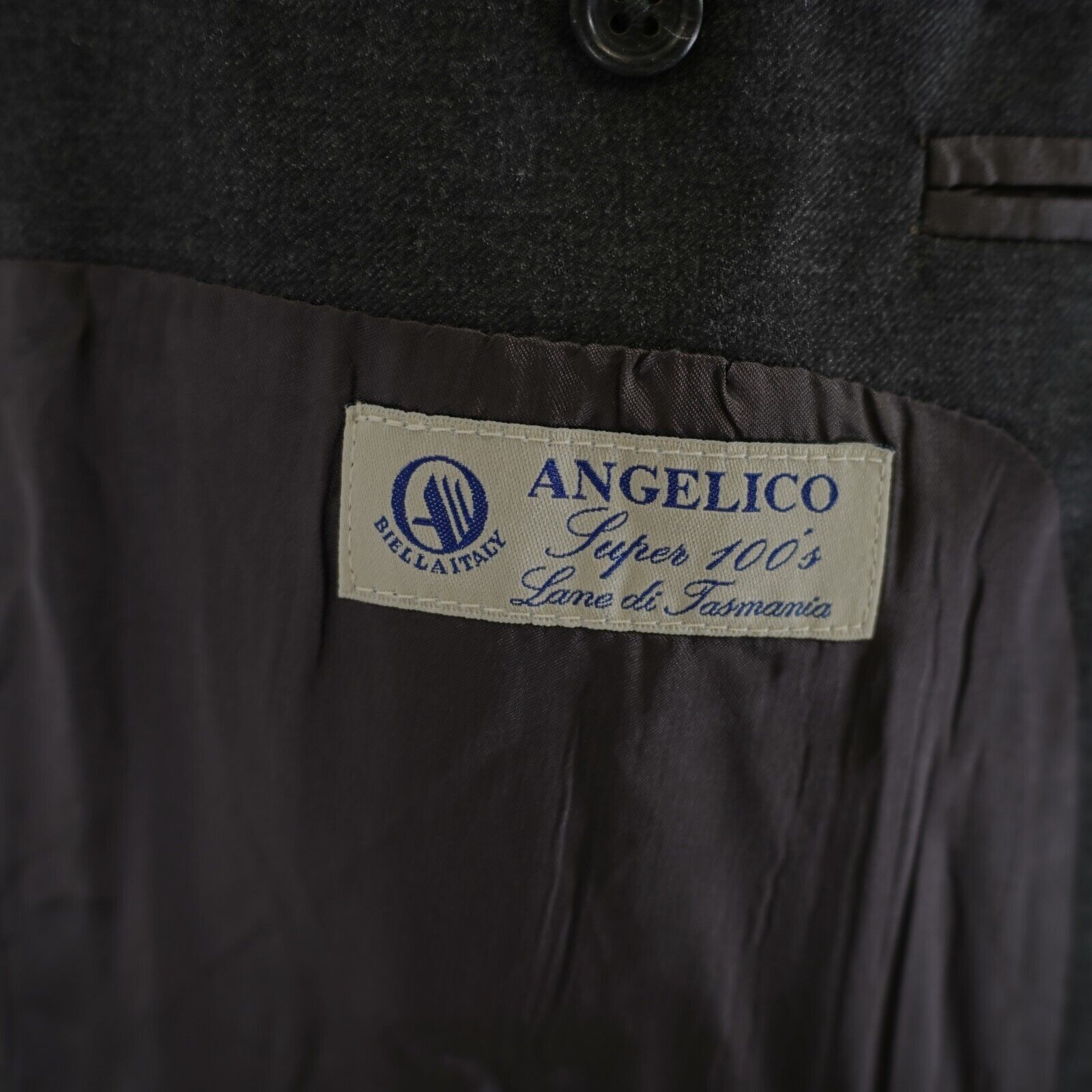 Pronto Uomo Pronto Uomo Italy Angelico Super 100s Worsted Wool Gray 3 Bu Size 42R - 9 Thumbnail