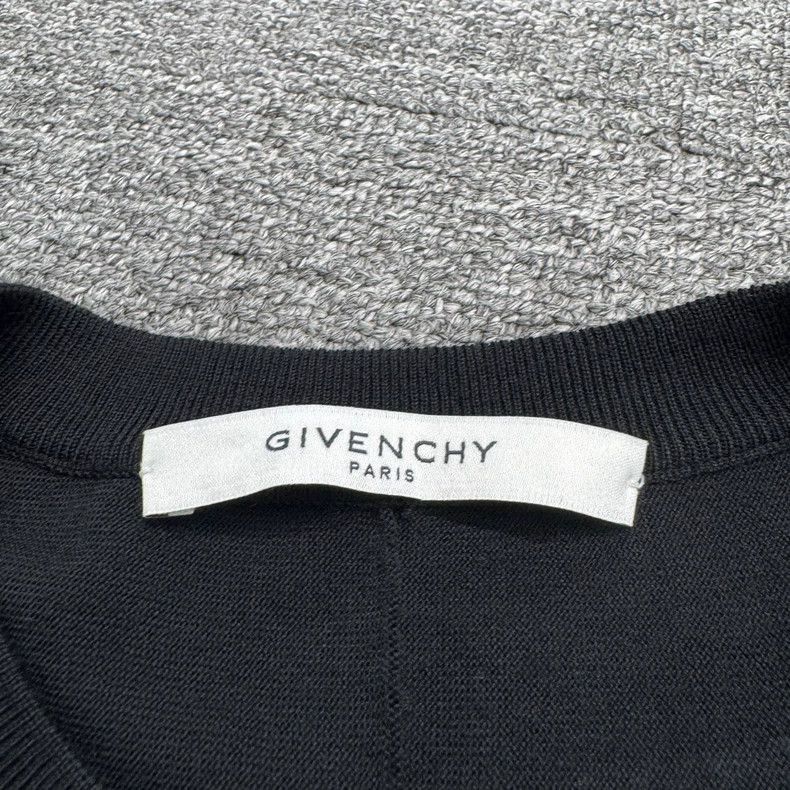 Givenchy Givenchy Givenchy Black Wool Knit Sweater Size L -2507 Size US L / EU 52-54 / 3 - 3 Thumbnail