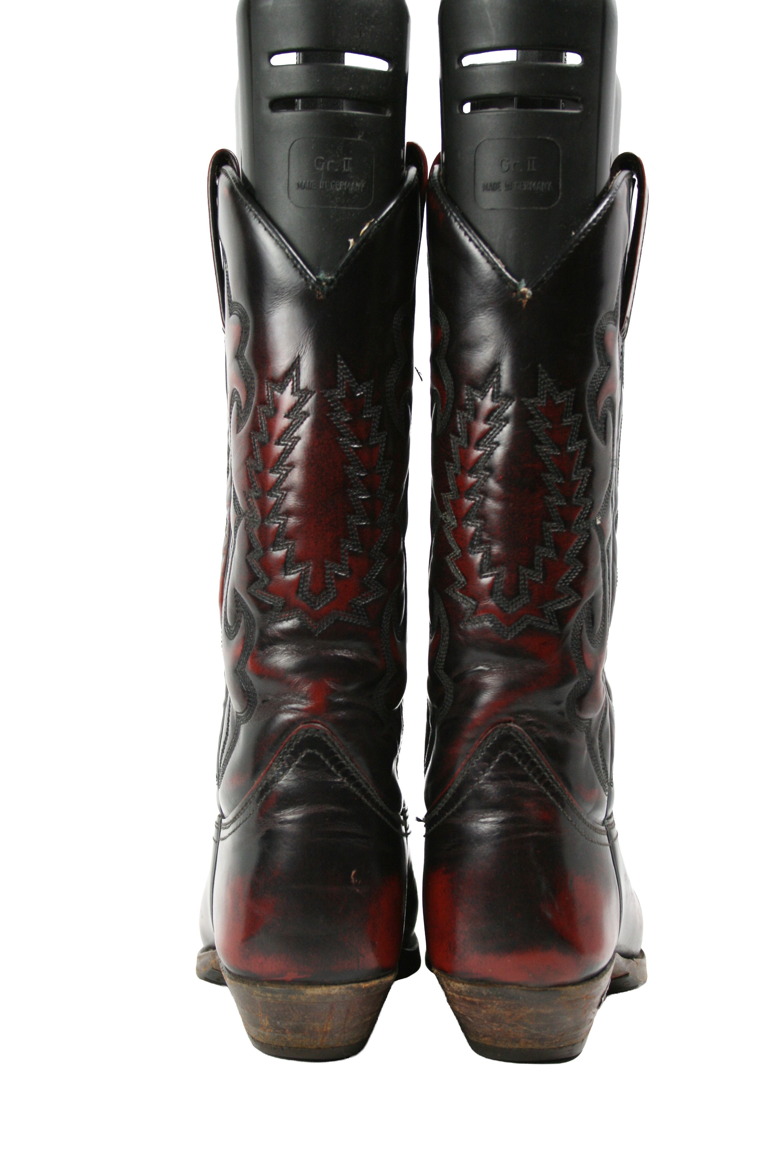 Sendra 90S Y2K Maxi Fuschia Cowboy Western Gradient Boots Vintage Size US 6 / IT 36 - 11 Thumbnail