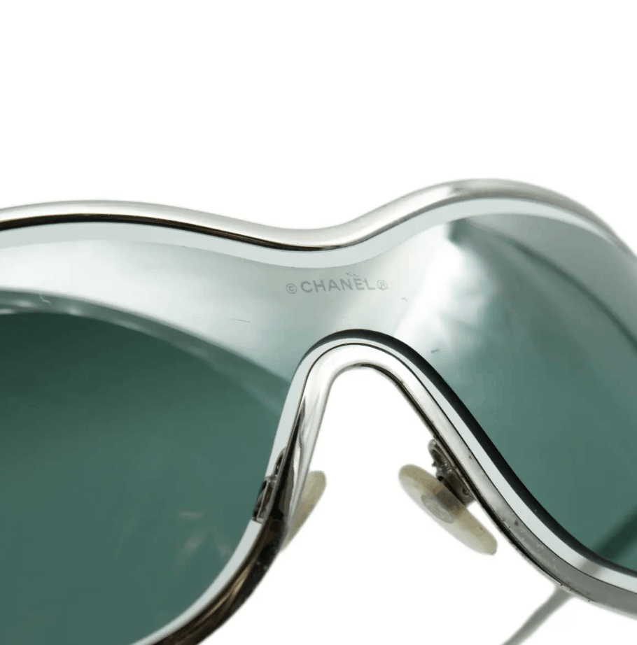 Chanel CHANEL Sunglasses 4031 Rimless Rhinestone 4017 Shields RI832 Size ONE SIZE - 2 Thumbnail