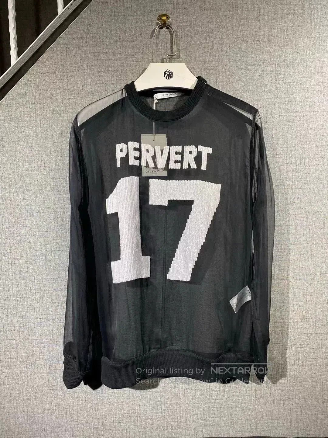 Givenchy Givenchy Mesh Long Sleeve T-Shirt with Tags. Size L / US 10 / IT 46 - 1 Thumbnail