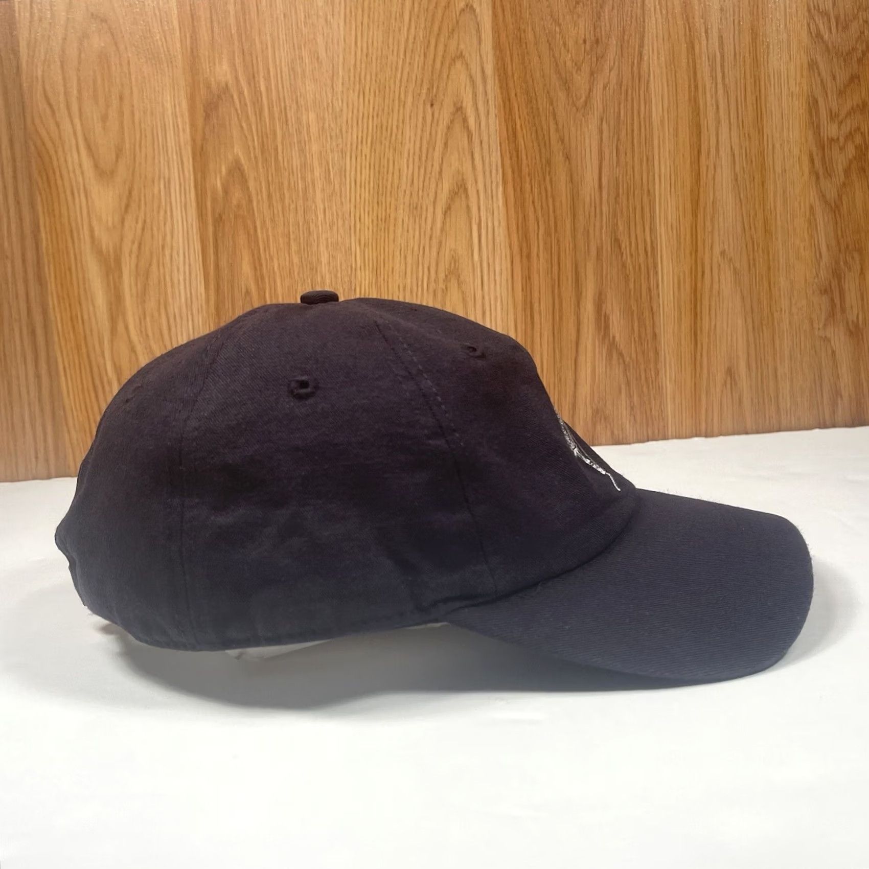 Vintage Unbranded Black Baseball Hat Cap Adult Adjustable StrapBack One Size Fits Most Size ONE SIZE - 6 Thumbnail
