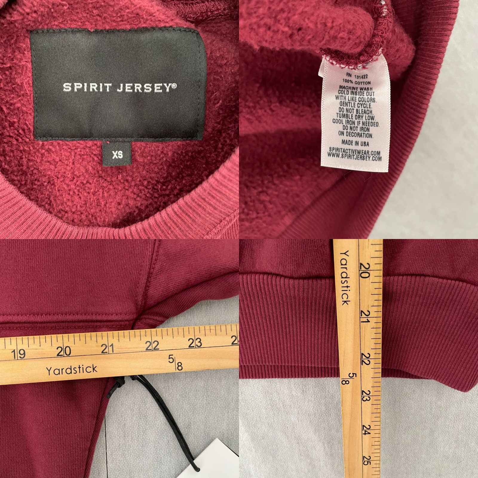 ESPIRIT VINTAGE Spirit Jersey Sweater Unisex Adults Pullover Fleece Red City Stars Tiger Stripes XS Men Women Size US M / EU 48-50 / 2 - 8 Thumbnail