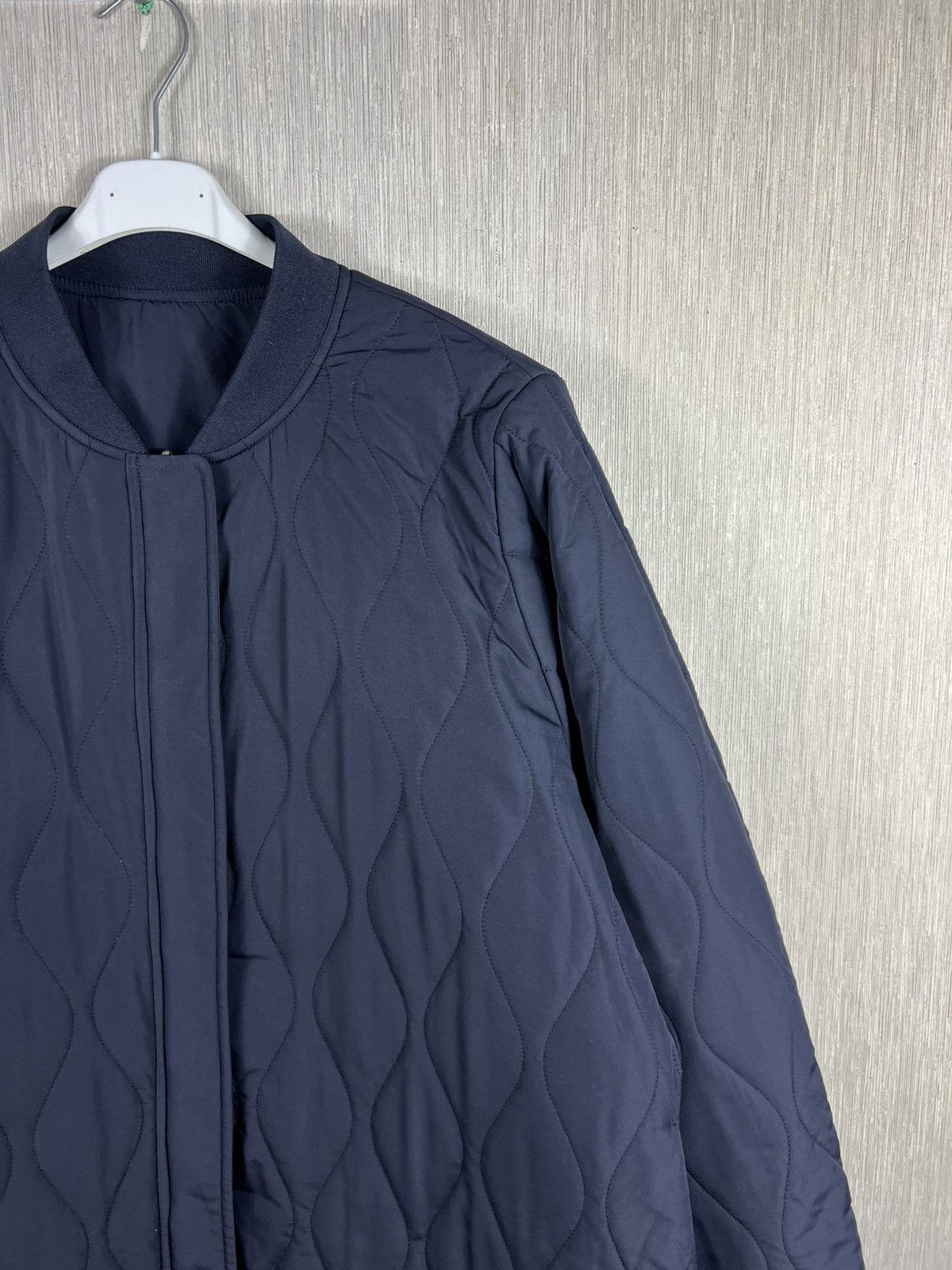 Cos COS reversible navy nylon long coat jacket double sided Size L / US 10 / IT 46 - 5 Thumbnail