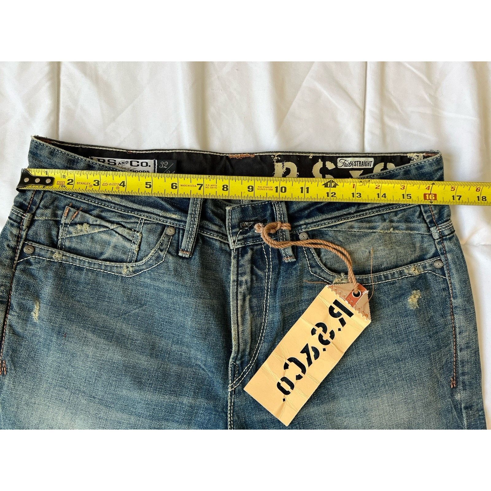 Rising Sun & Co. RS And CO Jeans Wide Leg Size 32 NWT Shane boot fit indigo Size US 32 / EU 48 - 7 Thumbnail