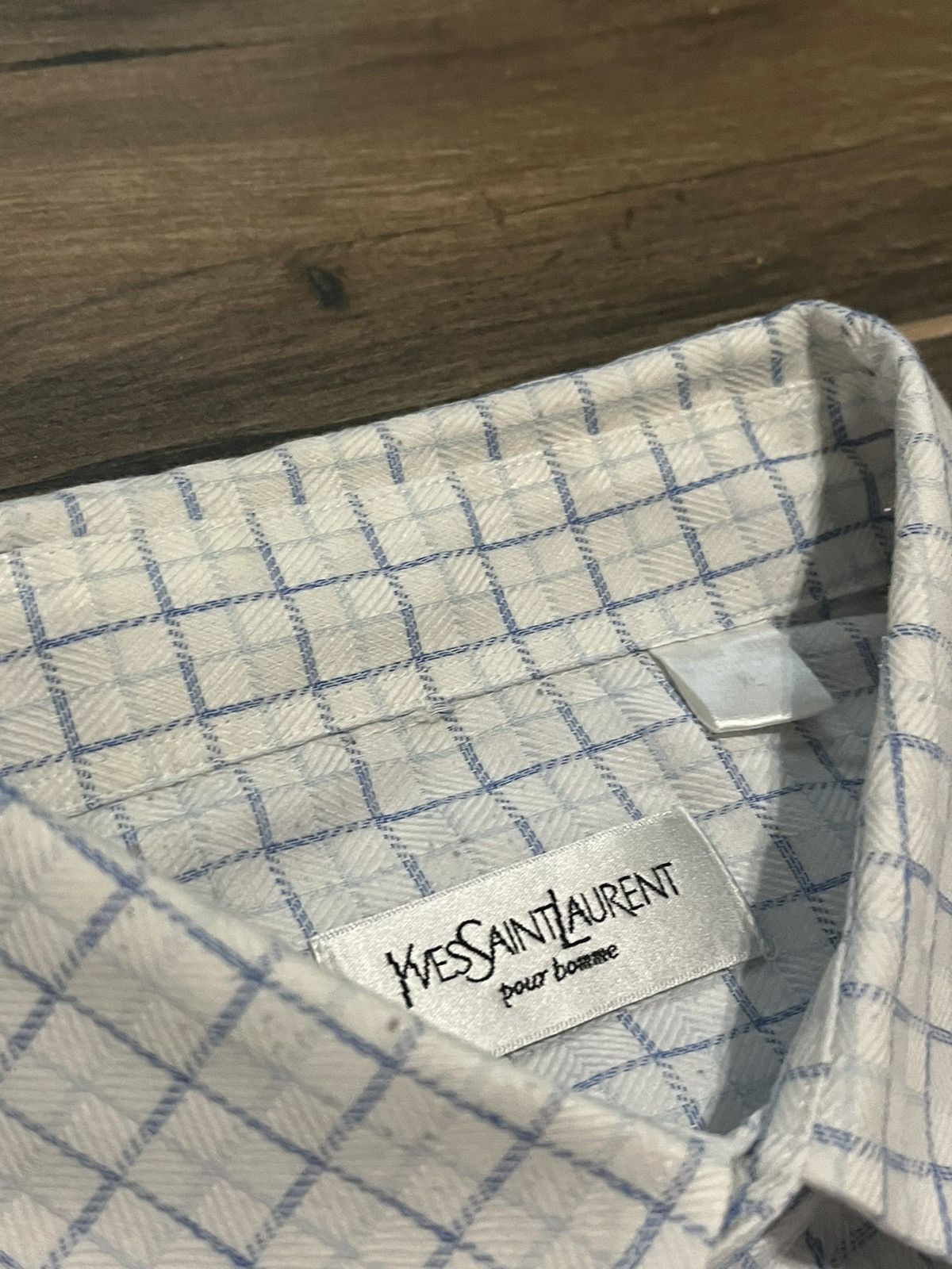 Vintage × Yves Saint Laurent Mens Vintage YSL Yves Saint Laurent shirts button up luxury Size US L / EU 52-54 / 3 - 3 Thumbnail