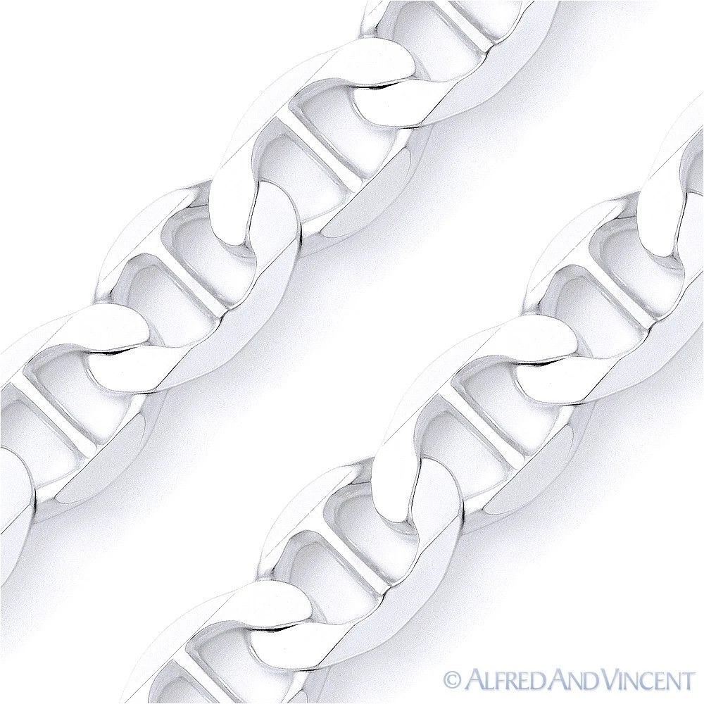 Other 10mm Men's Marina / Mariner Link Chain Bracelet 9" Size ONE SIZE - 2 Thumbnail