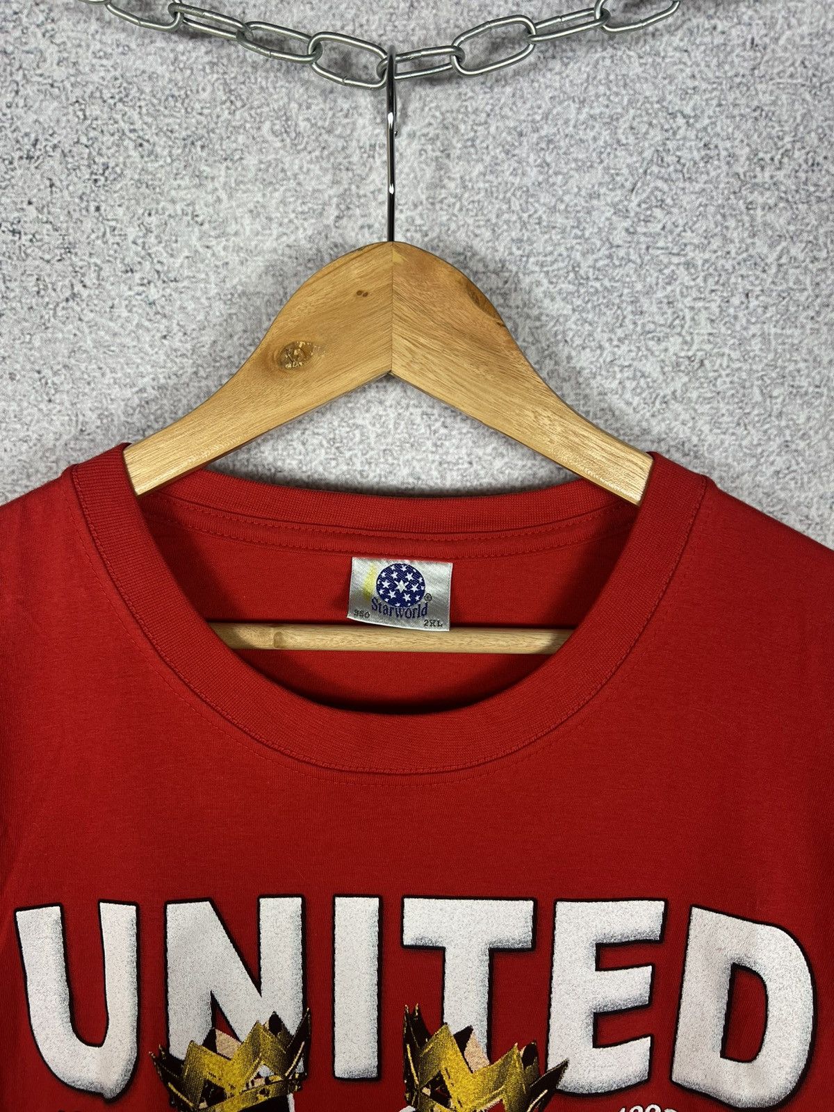 Vintage Vintage Manchester United Champion Football Tee Soccer Shirt Size US XXL / EU 58 / 5 - 5 Thumbnail