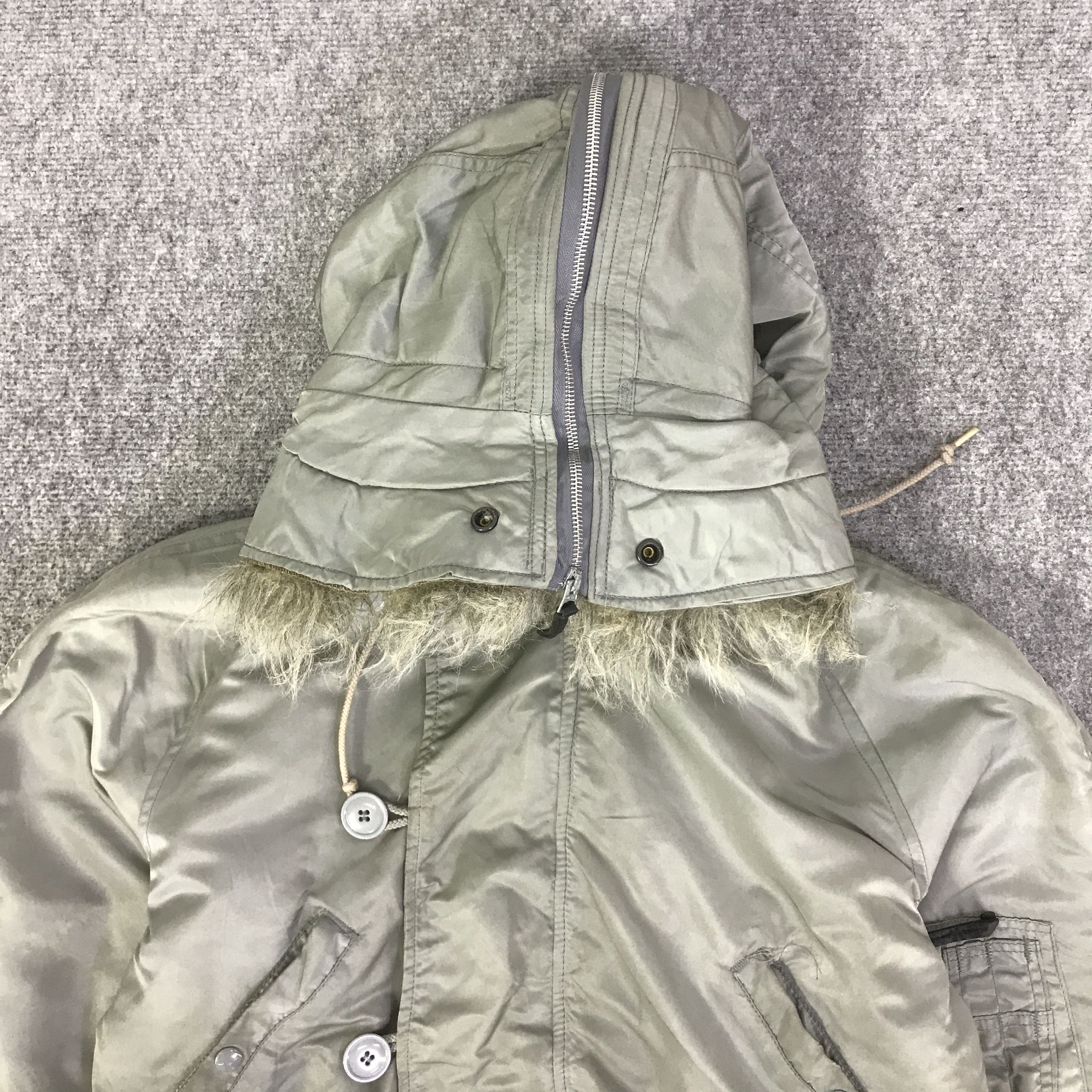 Alpha Industries 90S ALPHA INDUSTRIES FUR HOODIES BOMBERS JACKET K111B1 Size US M / EU 48-50 / 2 - 2 Thumbnail
