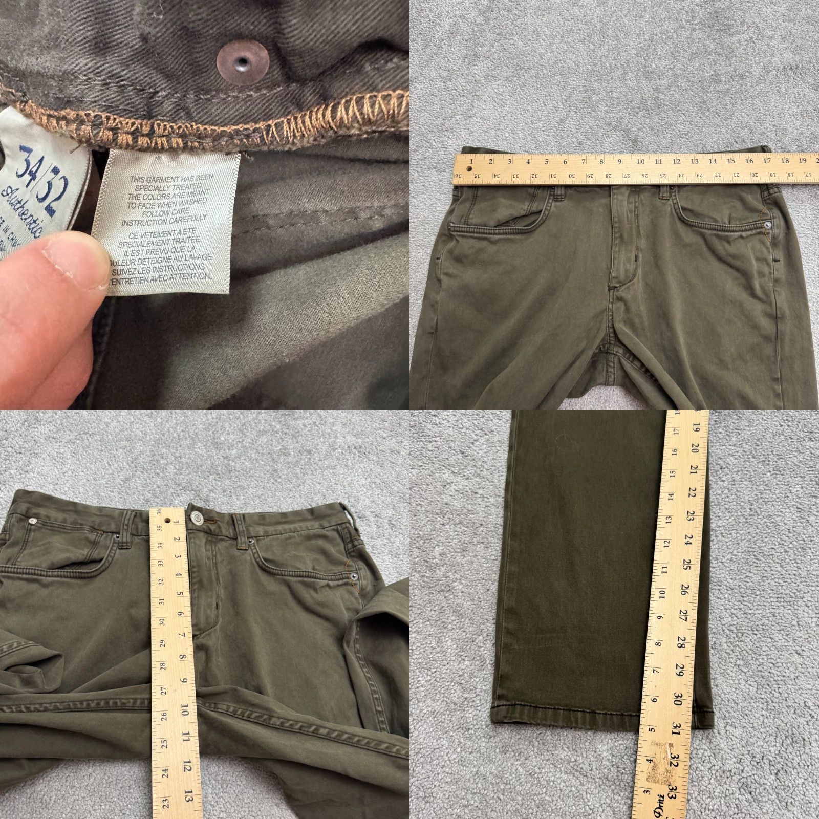 Tommy Bahama Tommy Bahama Chino Pants 5-Pocket Straight Leg Mens 34x32 Olive Green Casual Workwear Knit Cotton Obvious 5-Pocket Design Size US 34 / EU 50 - 8 Thumbnail