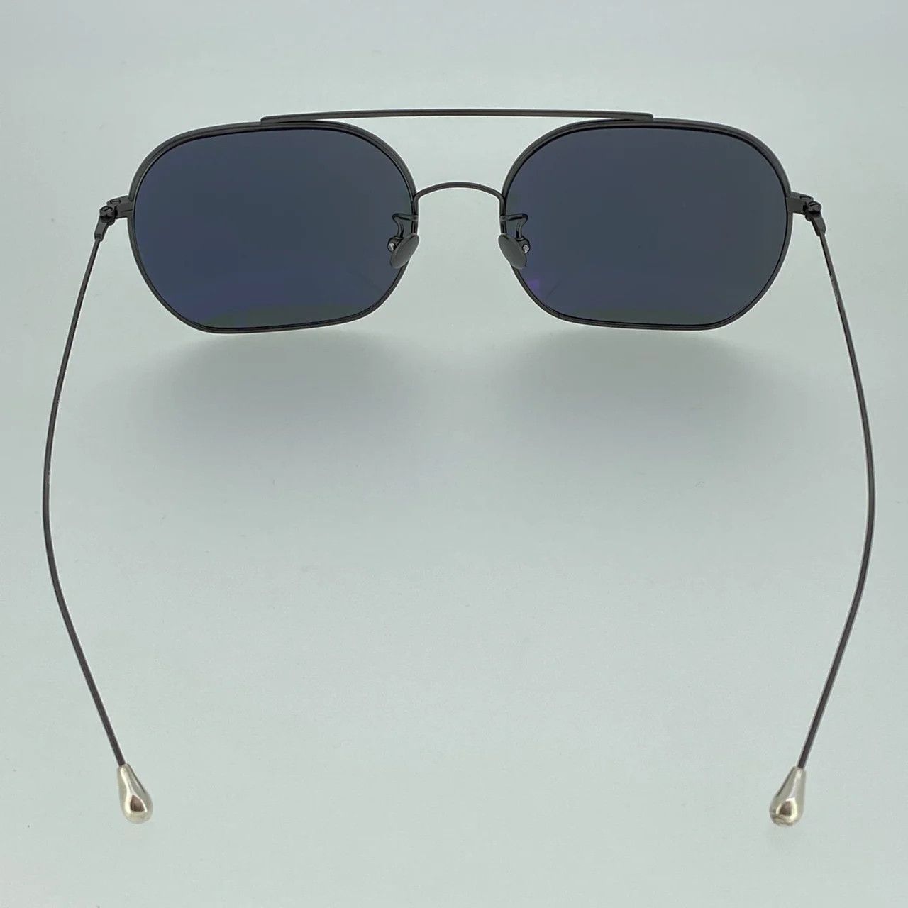 Ann Demeulemeester Ann Demeulemeester Sunglasses Round Gun Metal and Grey Size ONE SIZE - 5 Thumbnail