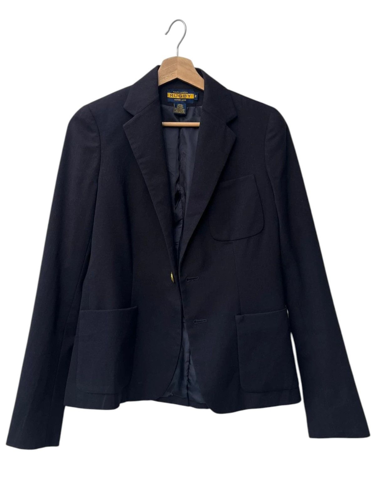 Ralph Lauren Rugby Ralph Lauren Navy Wool Blazer Jacket Size XS / US 0-2 / IT 36-38 - 2 Thumbnail