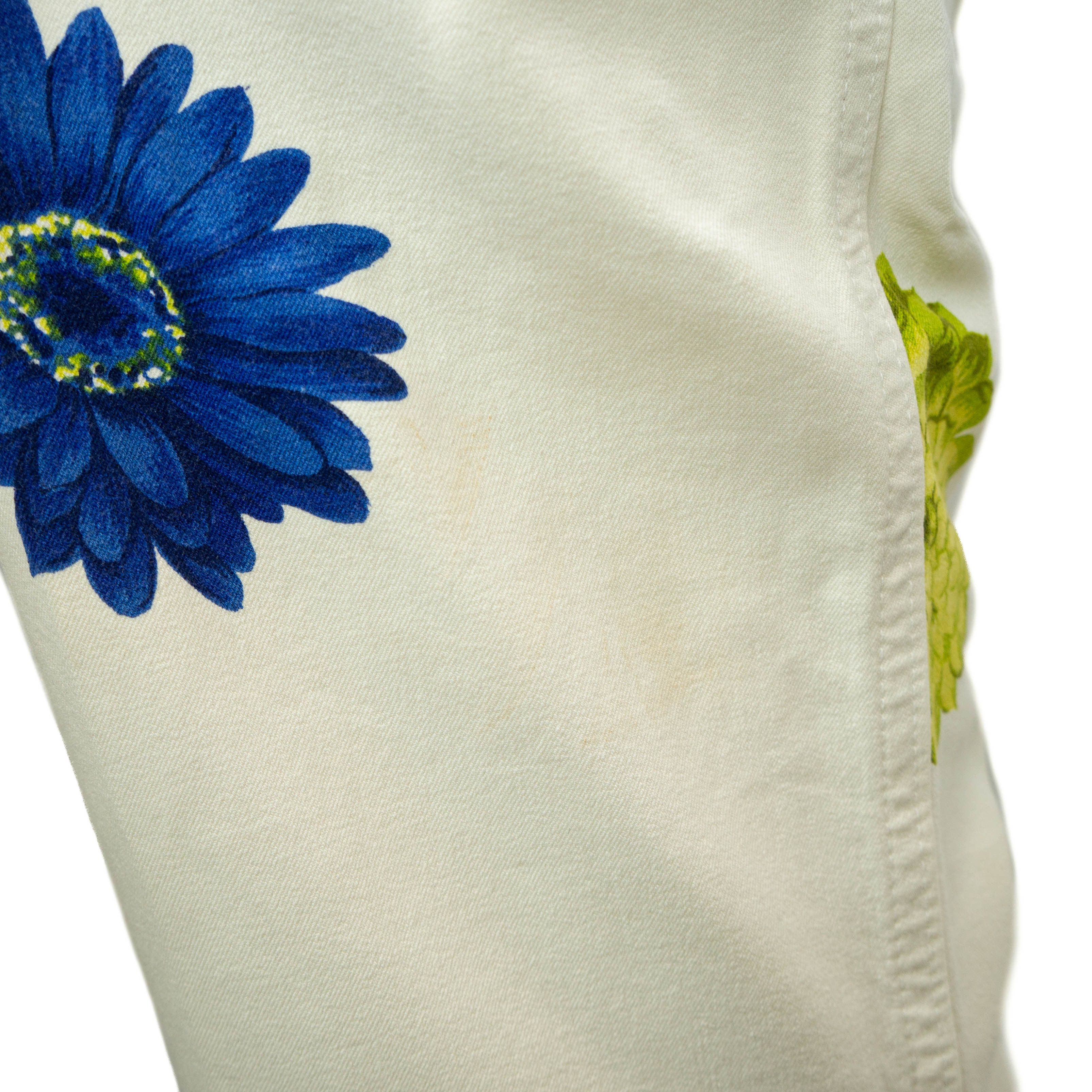 Versace × Vintage VERSACE Sport Floral Print Women Pants Vintage 90s Size 32" / US 10 / IT 46 - 8 Thumbnail