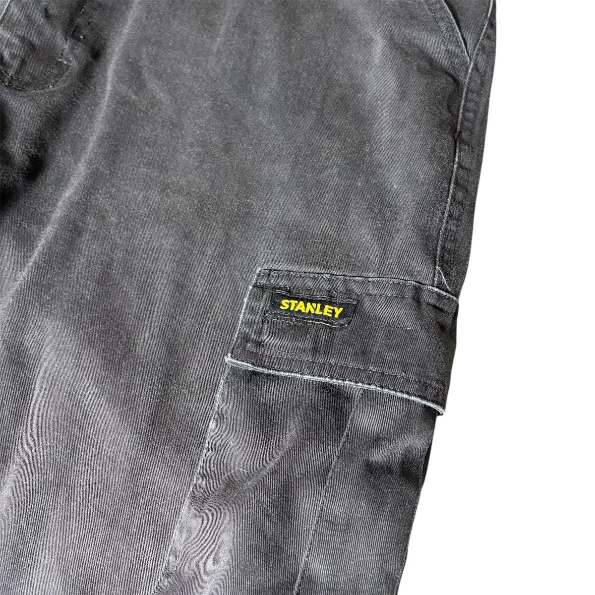 Stanley & Sons × Stanley Blacker × Vintage Vintage 90s Stanley Black Cargo Pants Size US 34 / EU 50 - 3 Thumbnail