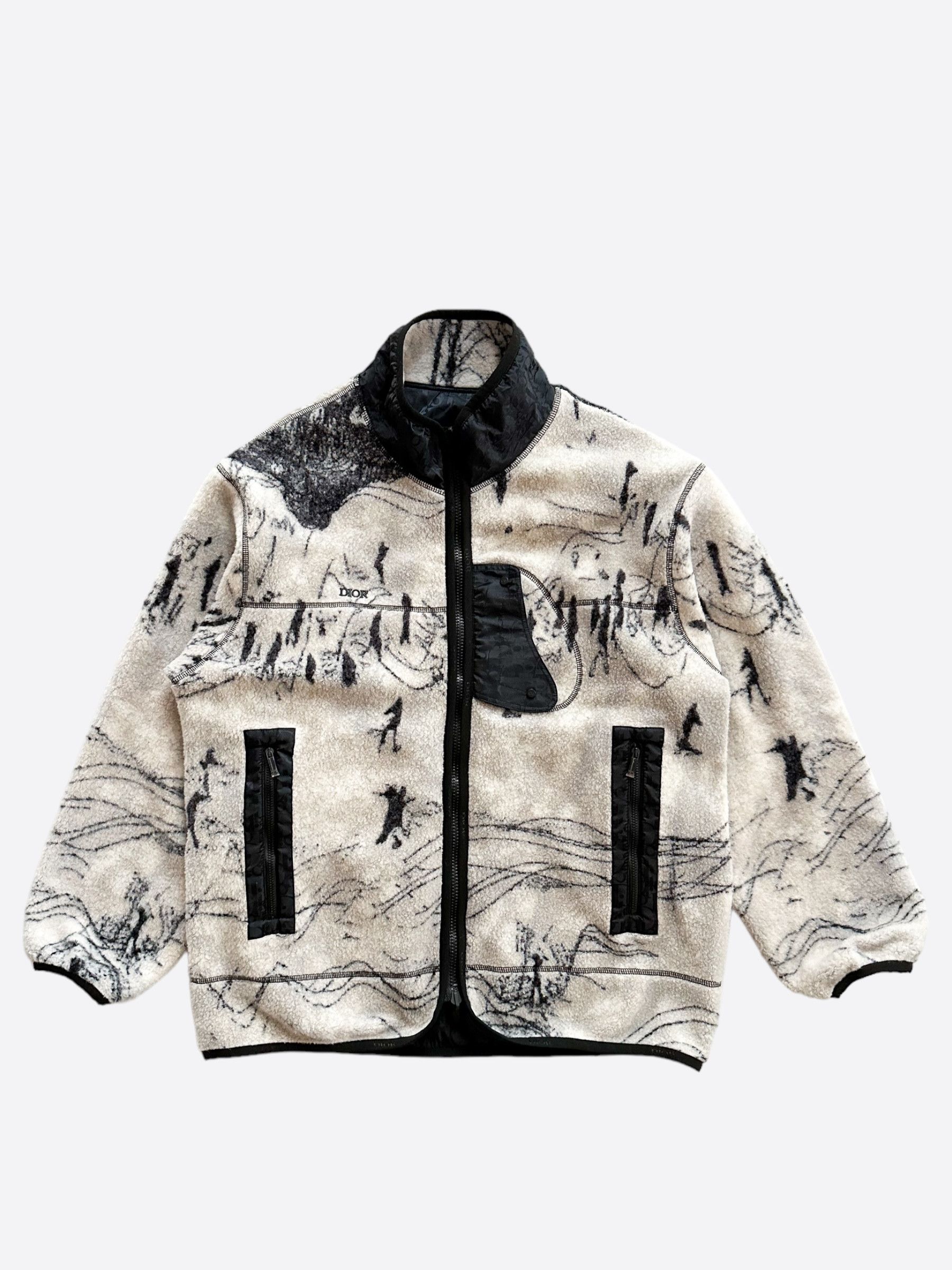 Dior Dior Black Oblique Reversible Fleece Jacket Size US XL / EU 56 / 4 - 2 Thumbnail