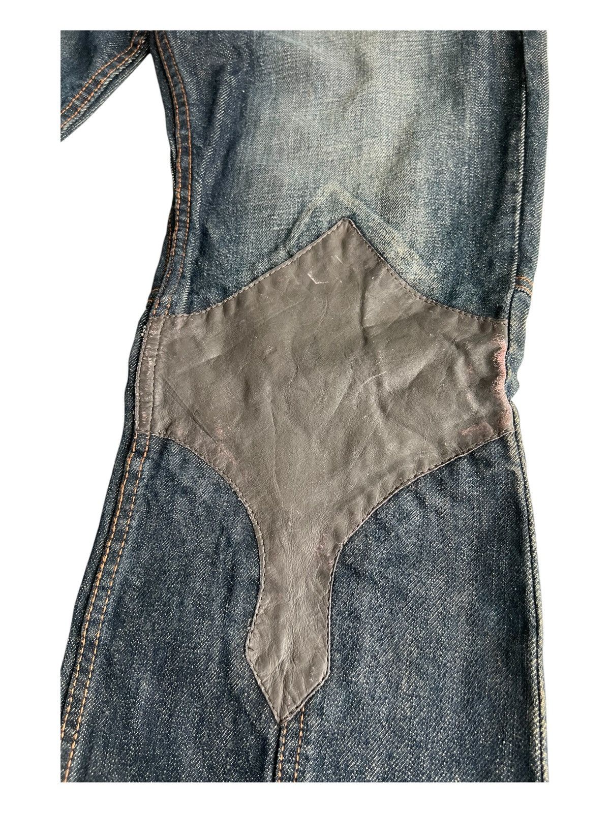 Obelisk Y2K Obelisk Custom Super Flare Hybrid Le Fleur Denim Jeans Size US 31 - 8 Thumbnail