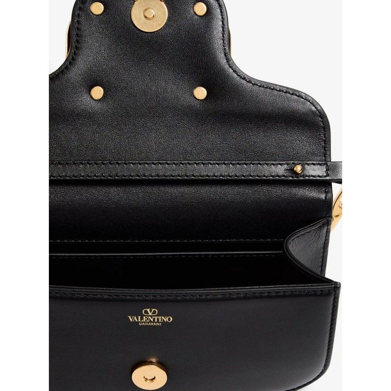 Valentino VALENTINO GARAVANI Loco Small Black Shoulder Bag New & Authe Size ONE SIZE - 4 Thumbnail