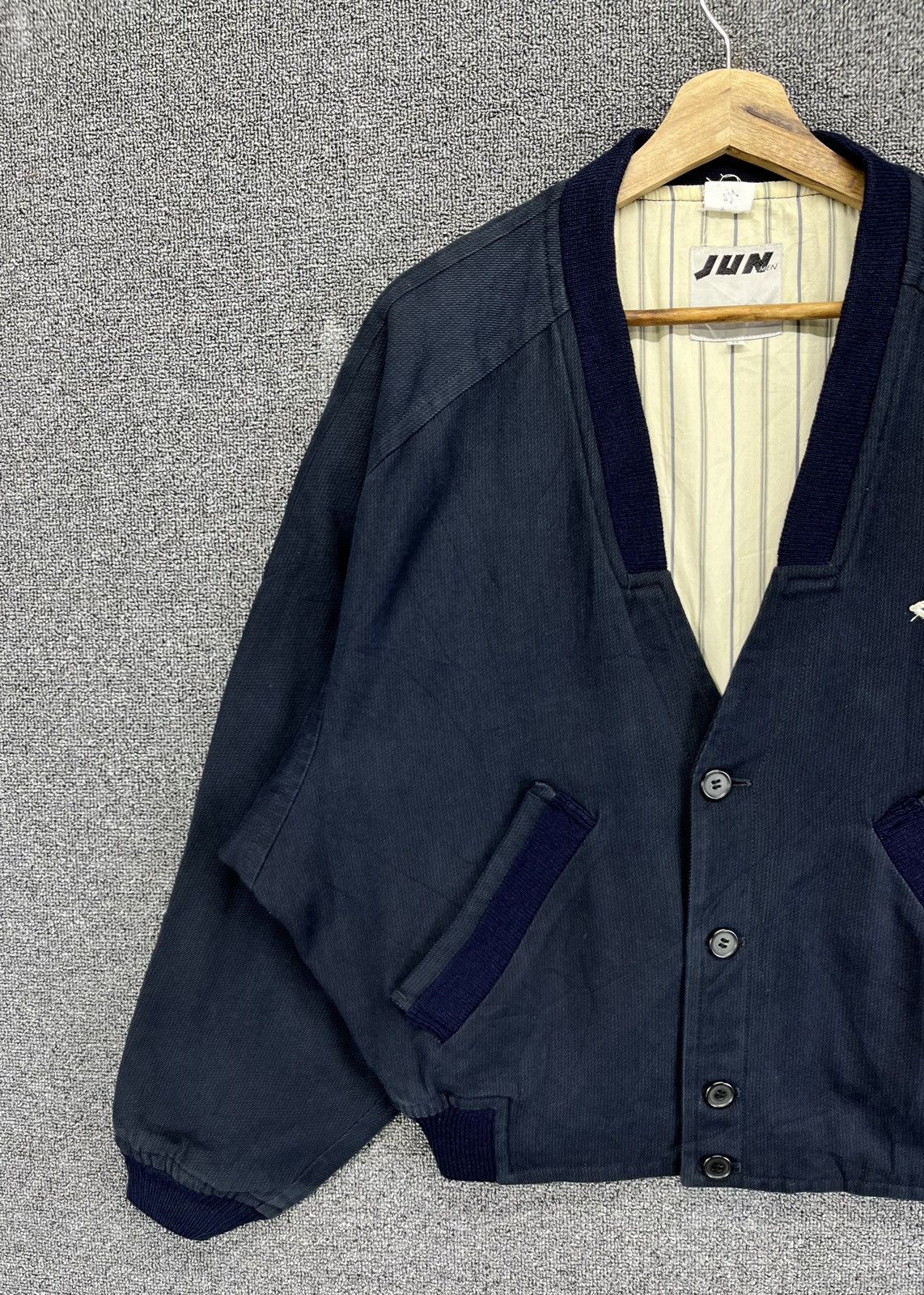 Japanese Brand Vintage Jun Men Wool Cardigan Jacket Size US M / EU 48-50 / 2 - 3 Thumbnail