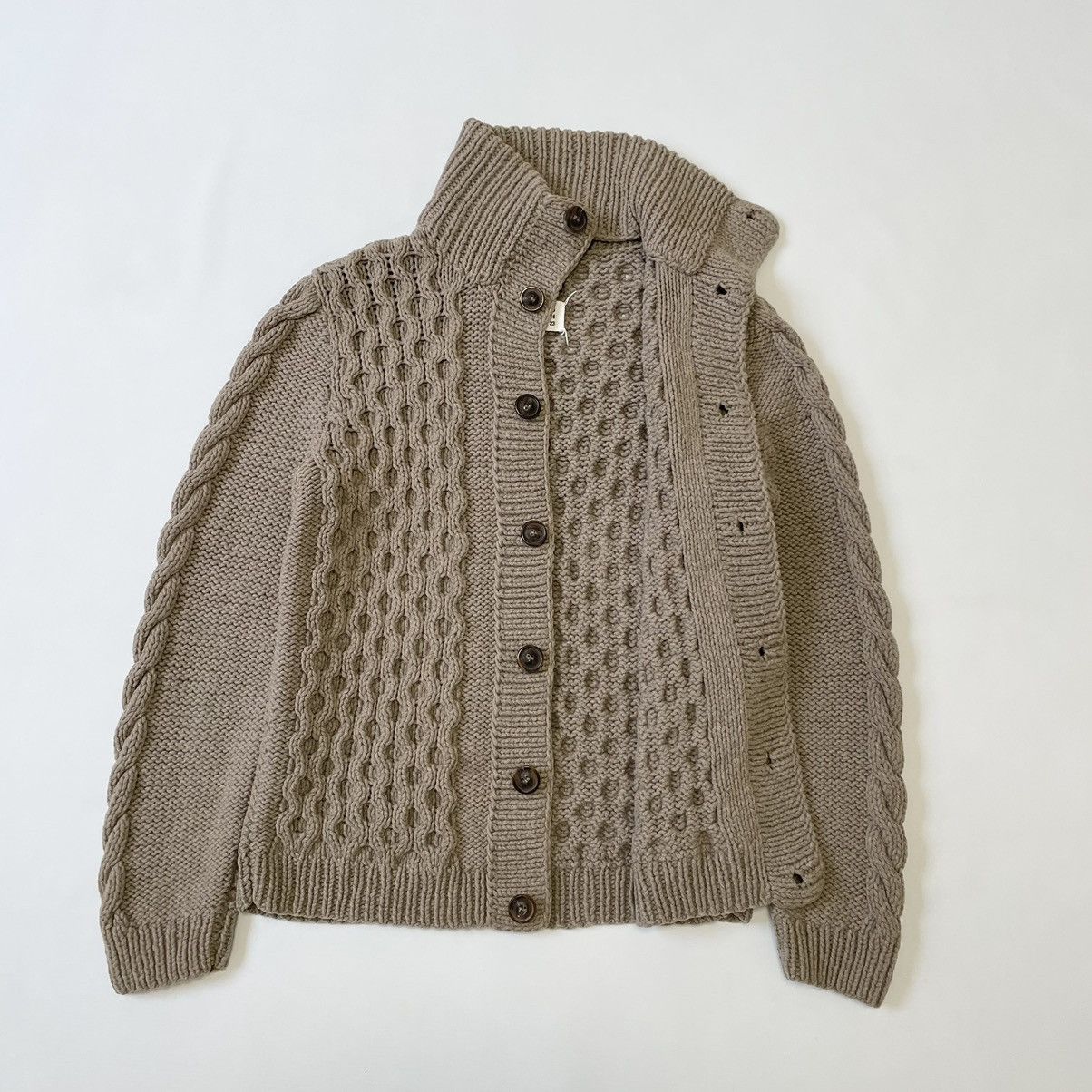 Maison Margiela A/W 09 Honeycomb Knit Wool Cardigan Size US M / EU 48-50 / 2 - 15 Thumbnail