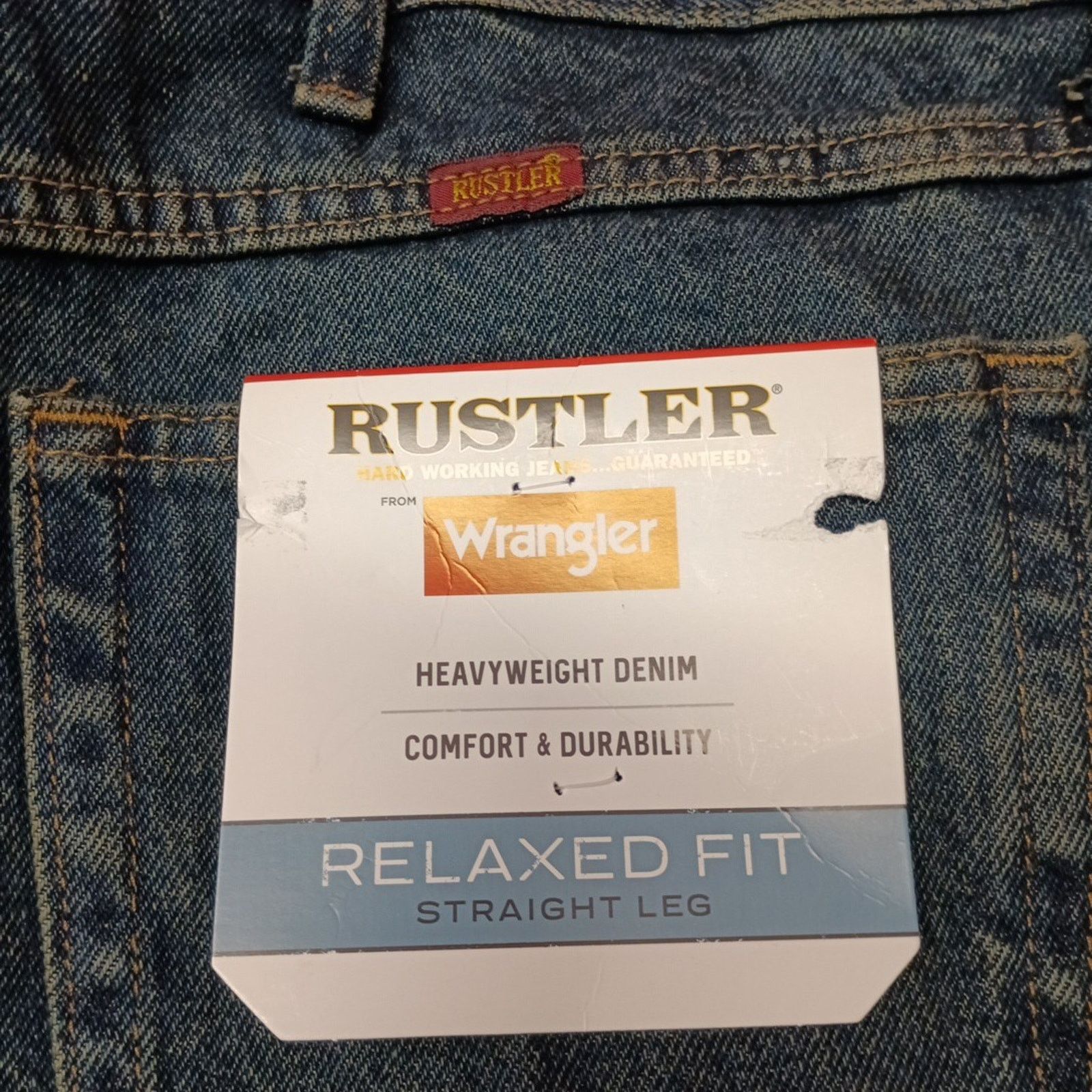 Wrangler Wrangler Rustler Relaxed Fit Jeans Men's Size 46x30 Blue Size US 44 / EU 60 - 2 Thumbnail