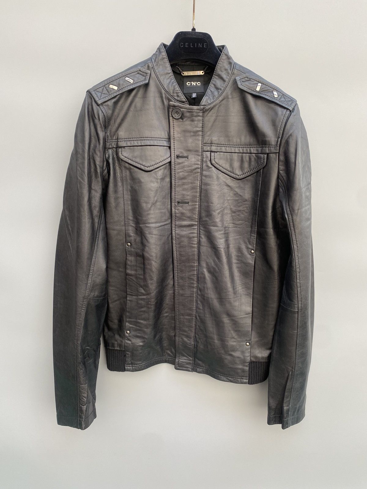 Costume National Leather Jacket | Grailed