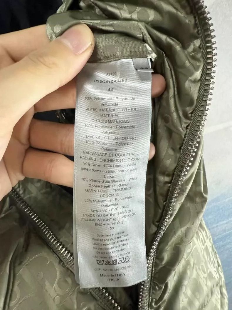 Dior Dior Olive Green Logo Padded Vest-2506 Size US L / EU 52-54 / 3 - 4 Thumbnail