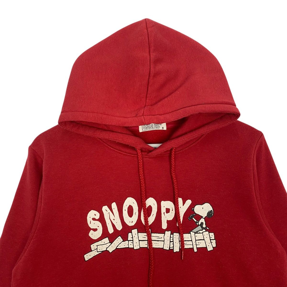 Vintage Vintage Peanuts Hoodie Sweater Red Pullover Jumper Size S Size US S / EU 44-46 / 1 - 4 Thumbnail