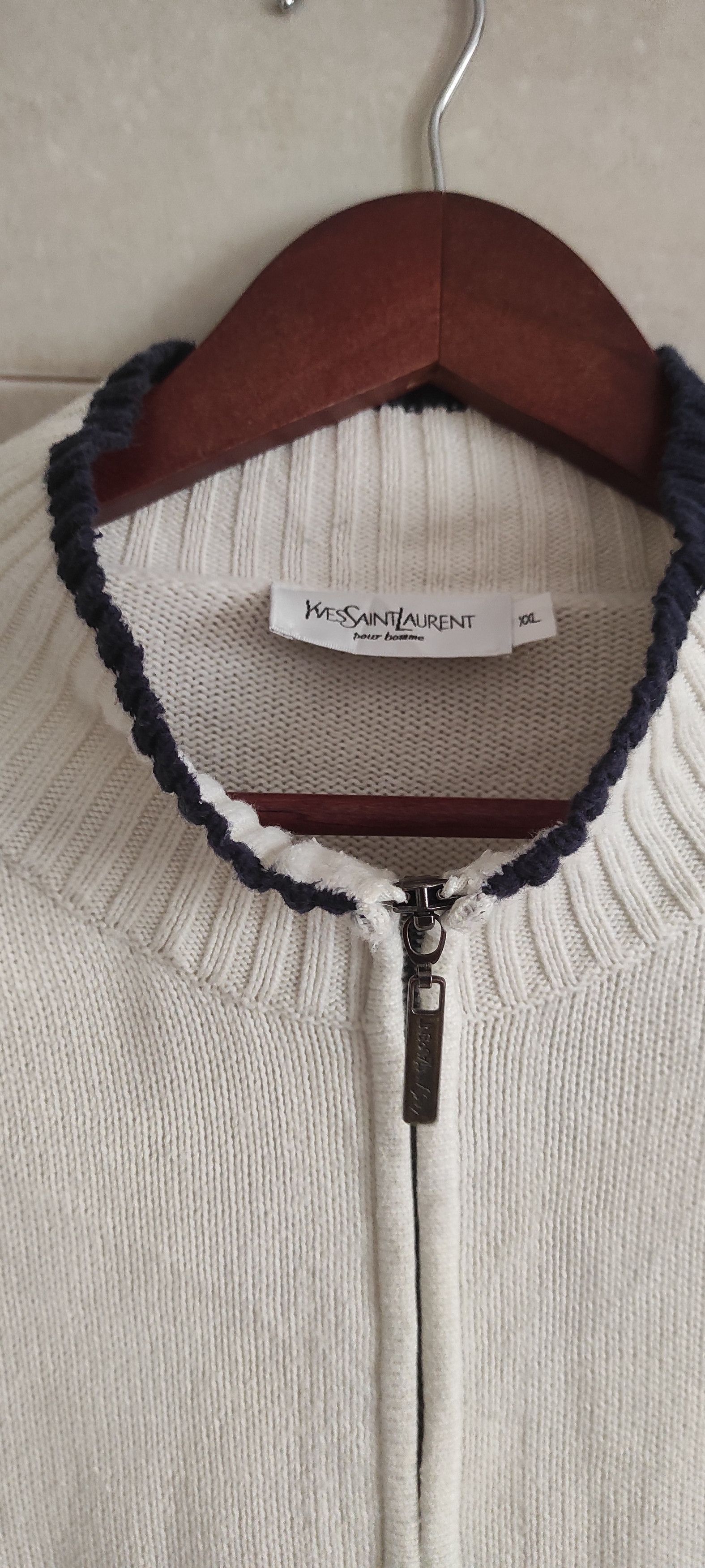 Yves Saint Laurent Yves Saint Laurent Sweater Knit Full Zip YSL Size XXL Size US XXL / EU 58 / 5 - 9 Thumbnail