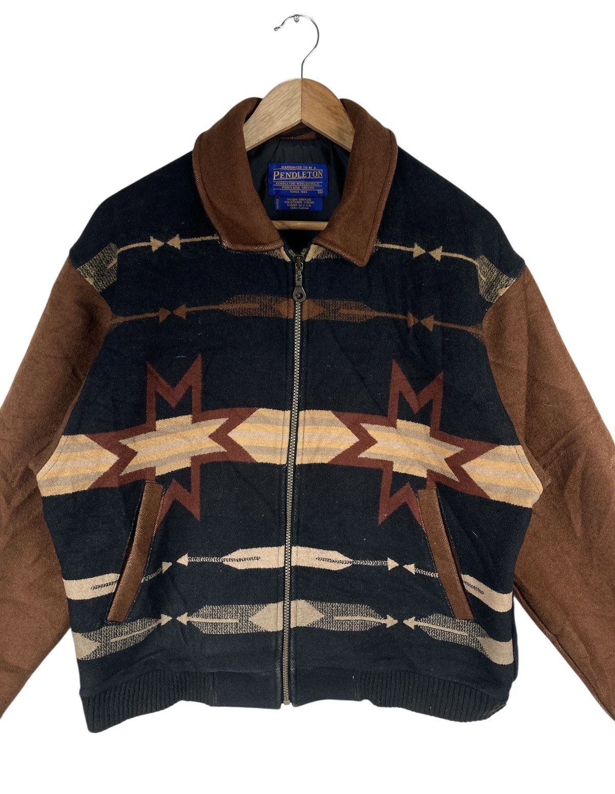 Pendleton Vintage PENDLETON USA NAVAJO Aztec Made in Usa Wool Jacket Size US M / EU 48-50 / 2 - 2 Thumbnail