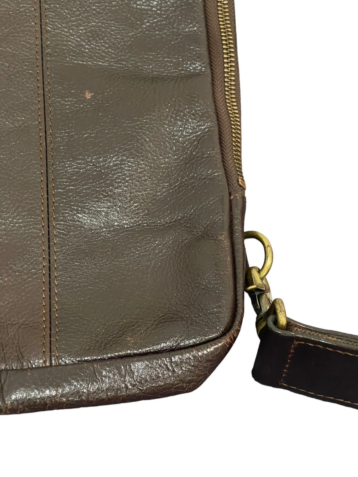 Genuine Leather Cross Body Full Leather Chelica Patina 3🟩 Size ONE SIZE - 7 Thumbnail