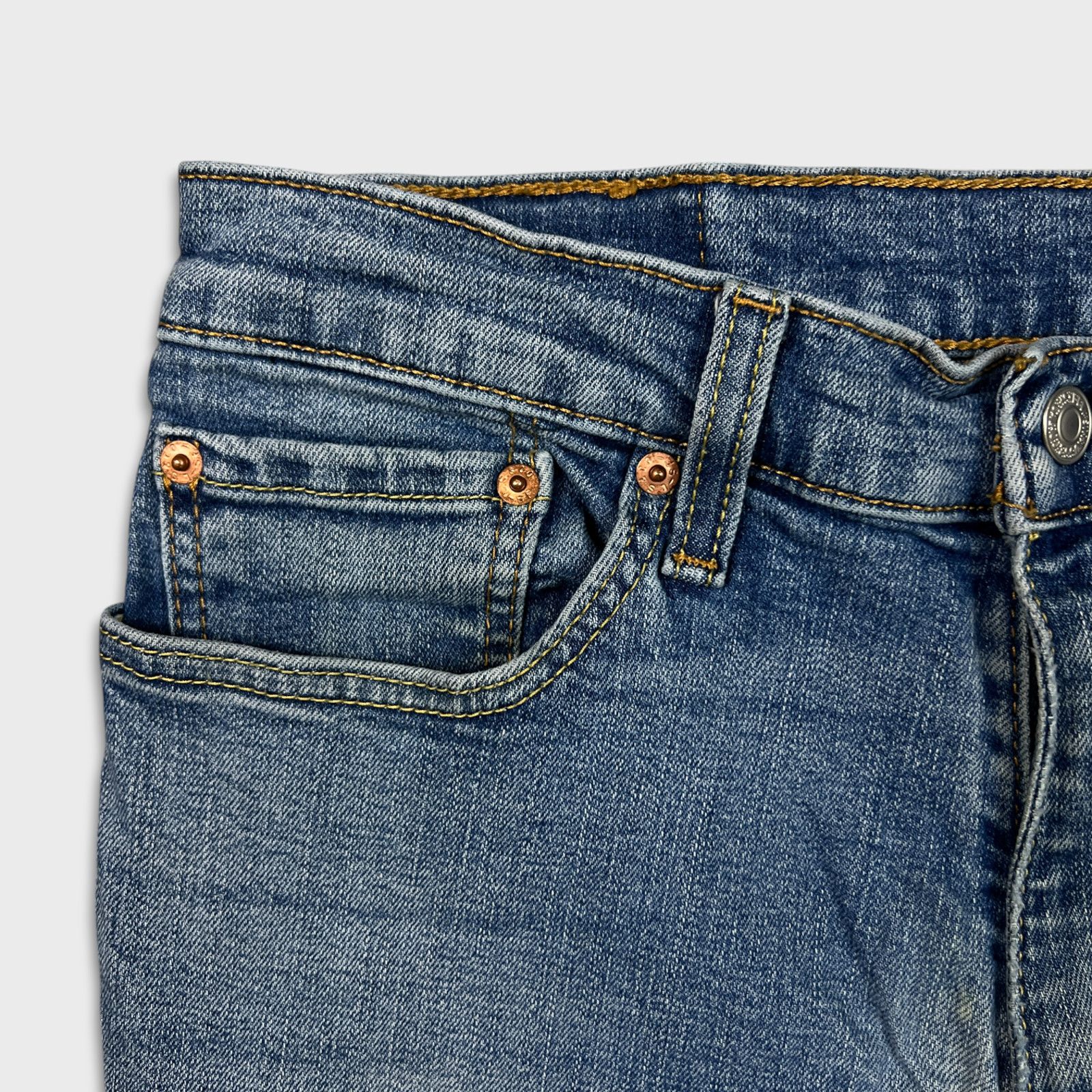 Levi's × Vintage Levi's 511 Jeans 34x30 Slim Fit Faded American Denim Pants Size US 32 / EU 48 - 3 Thumbnail