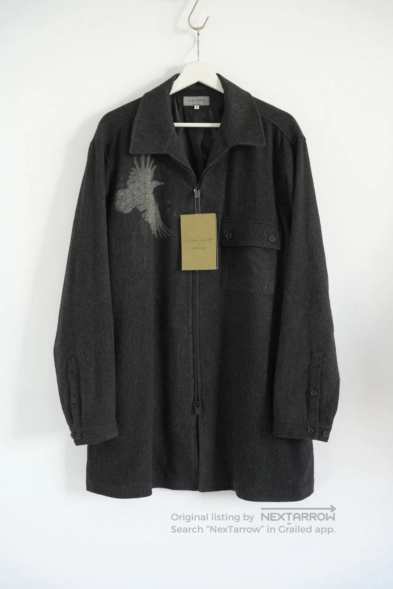 Yohji Yamamoto Yohji Yamamoto Black Zip Shirt Jacket. Size US M / EU 48-50 / 2 - 1 Thumbnail