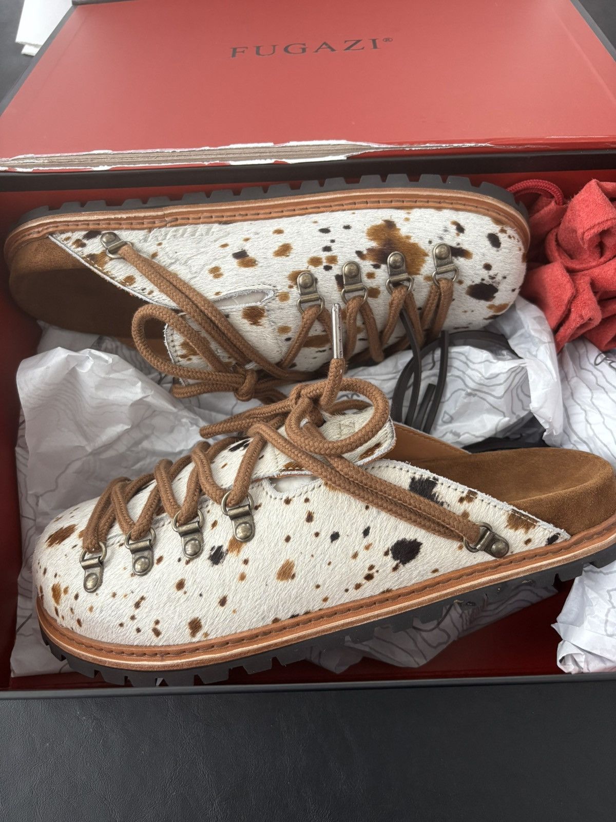 Fugazi Cow Print Tibets