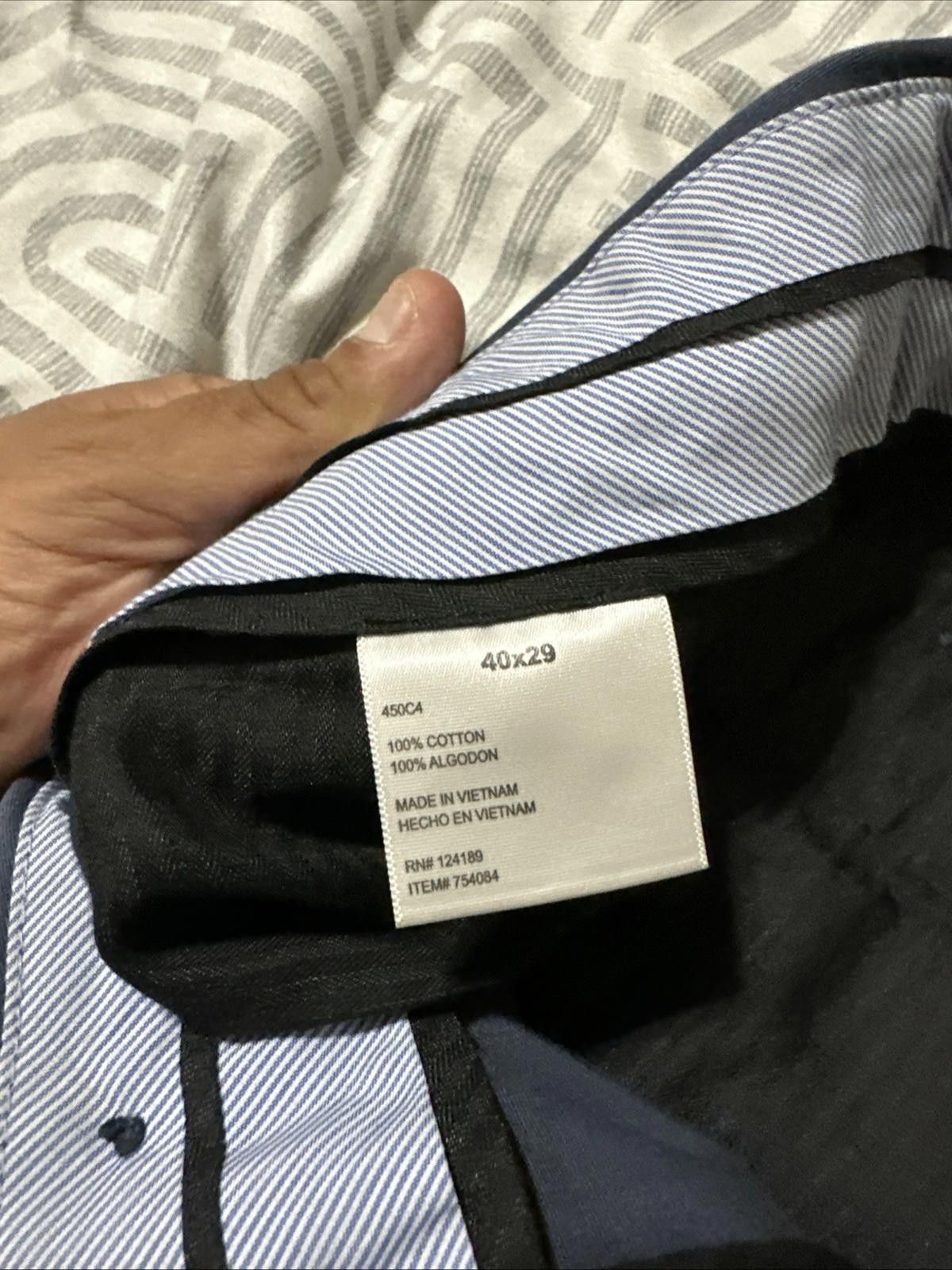 Kirkland Signature Kirkland Signature Dress Pants Navy Blue 40X29 Size US 40 / EU 56 - 4 Thumbnail