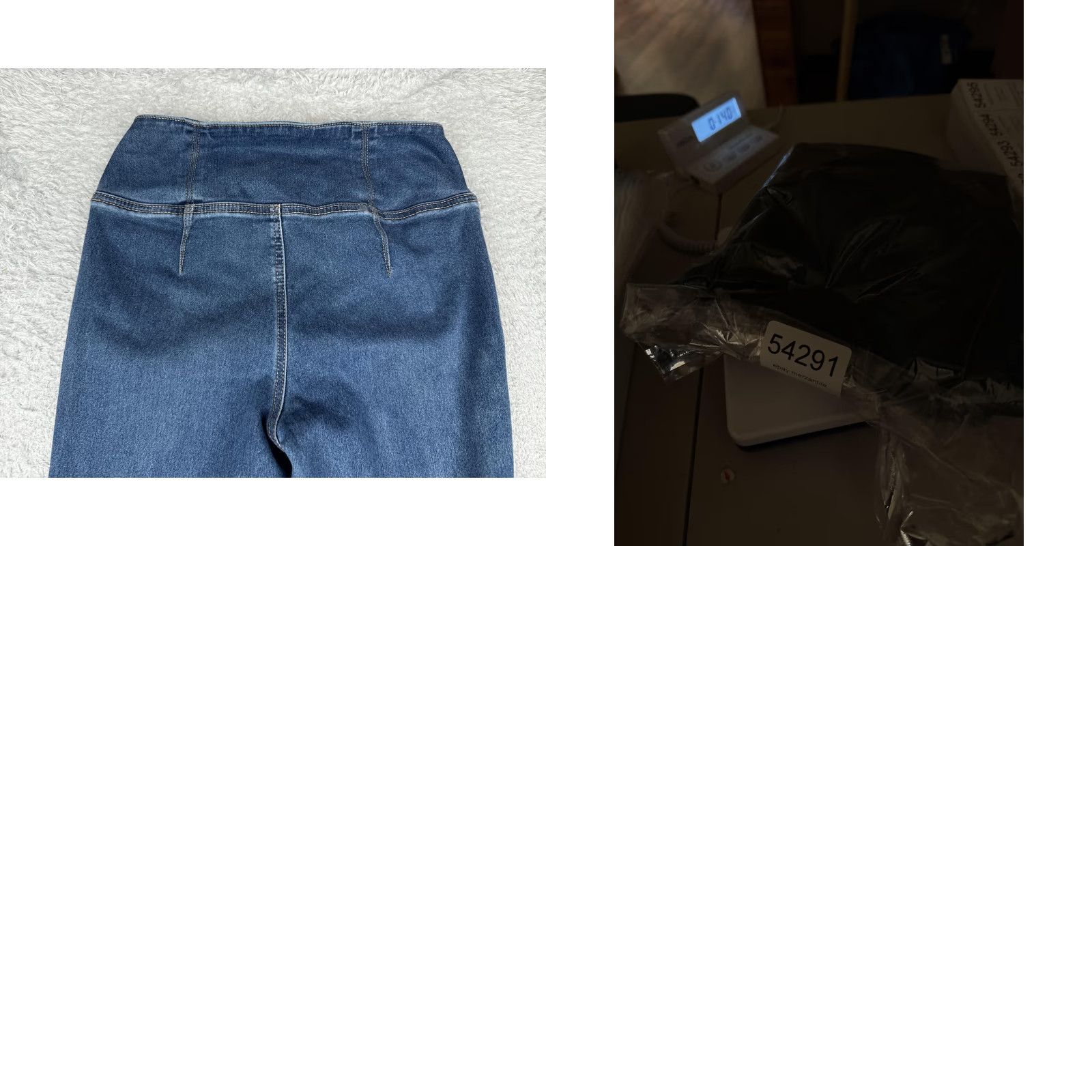 Vintage No Boundaries Jeans Flared Juniors S 27x29 Blue Mid Rise Elastic Waist 5-Pocket Denim Women Size 28" / US 6 / IT 42 - 10 Thumbnail