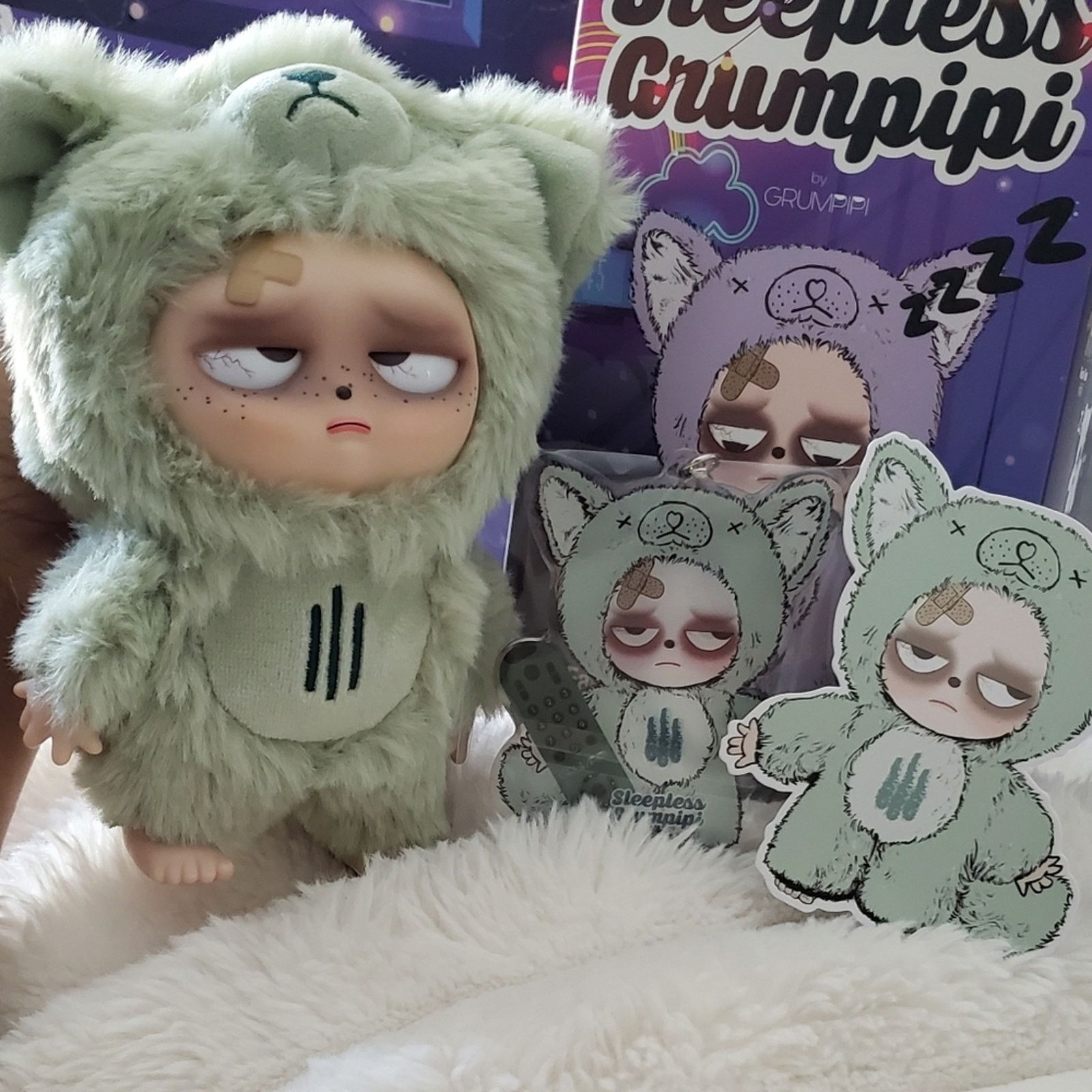 Other Sleepless Grumpipi Series Keychain Charms Key Ring Bag Size ONE SIZE - 3 Thumbnail