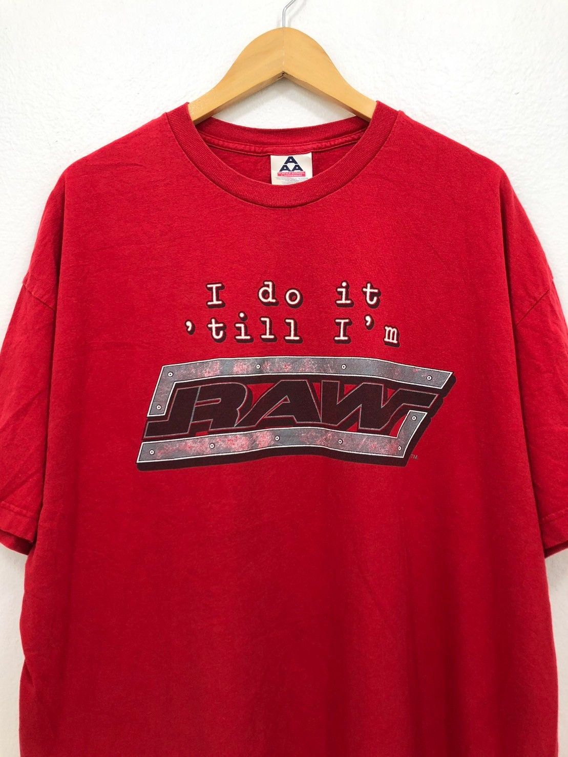 Vintage × WCW/nWo × WWE Vintage 2002's WWE "I Do It Till I'm Raw" Shirt BN Size US XXL / EU 58 / 5 - 1 Thumbnail